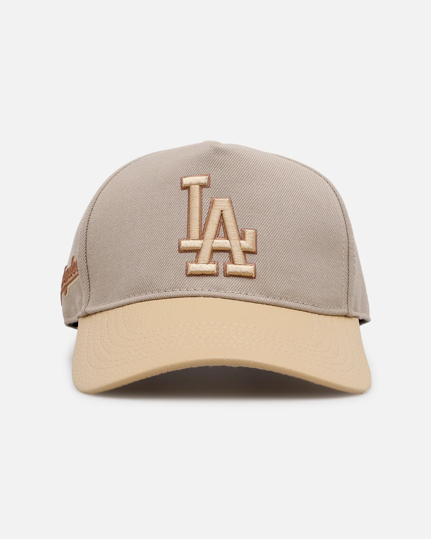 Pro Standard Los Angeles Dodgers 'Gramercy' Pinch Front Strapback Taupe