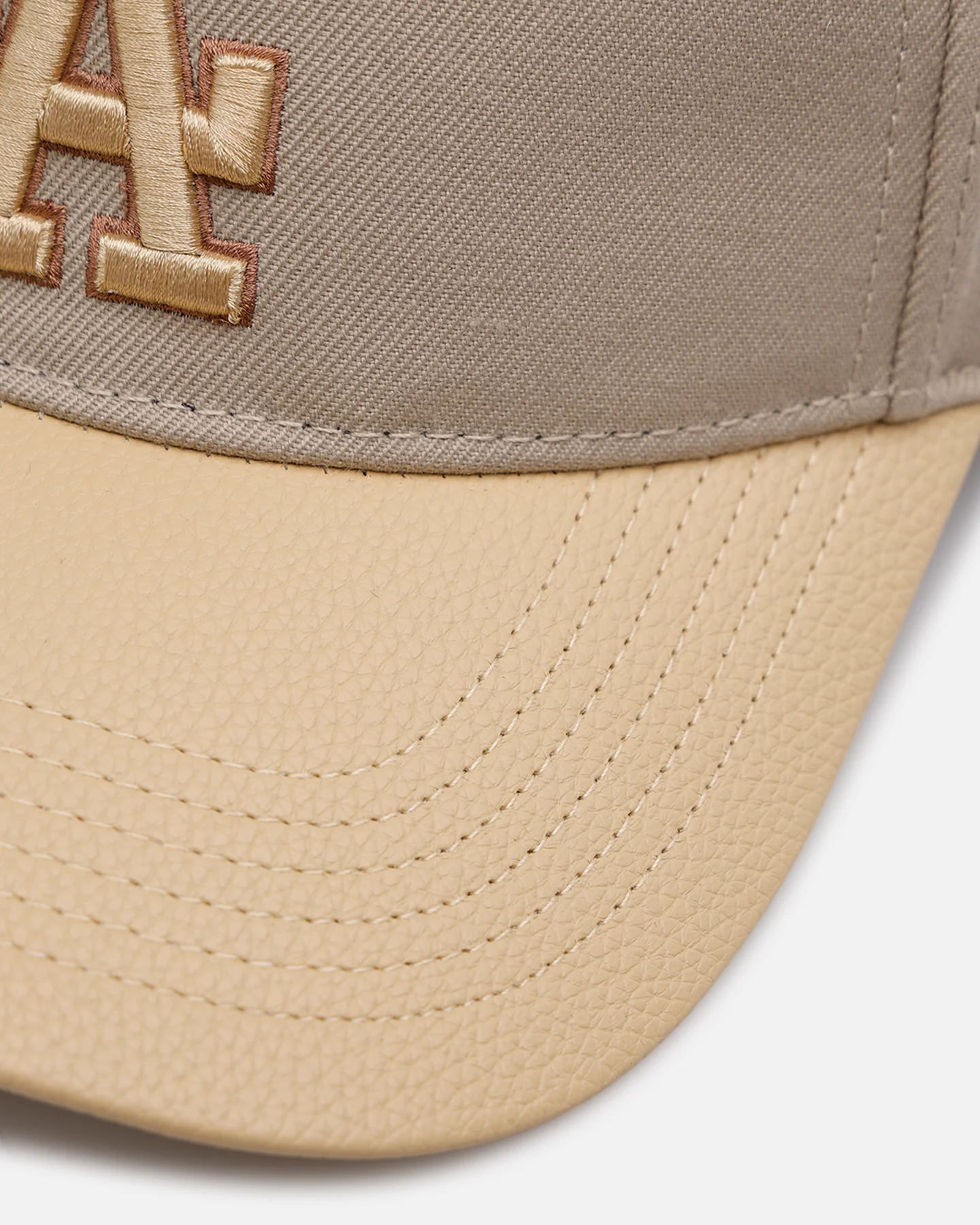Pro Standard Los Angeles Dodgers 'Gramercy' Pinch Front Strapback Taupe - Image 2