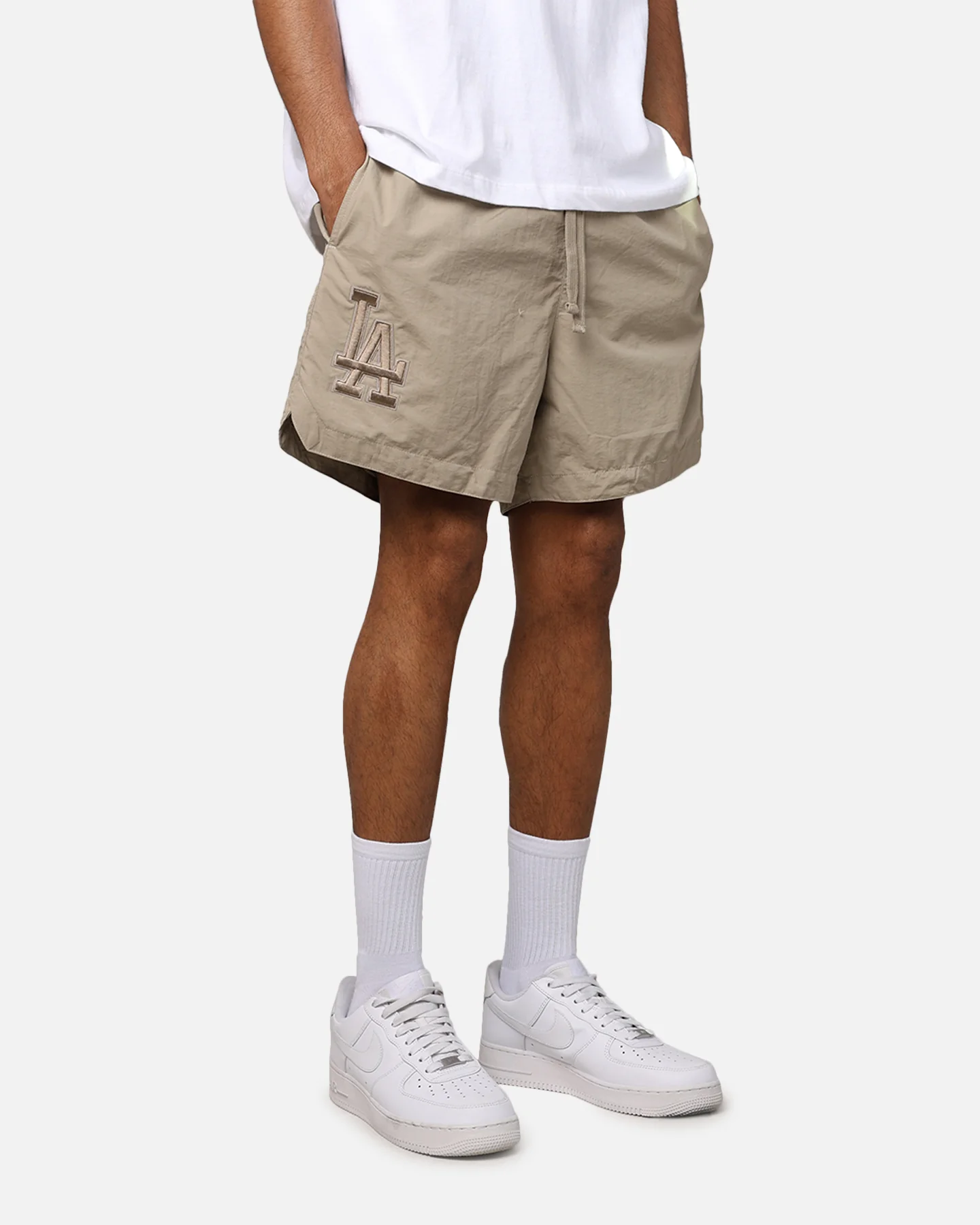 Pro Standard Los Angeles Dodgers Neutral 2.0 Shorts Taupe - Image 3