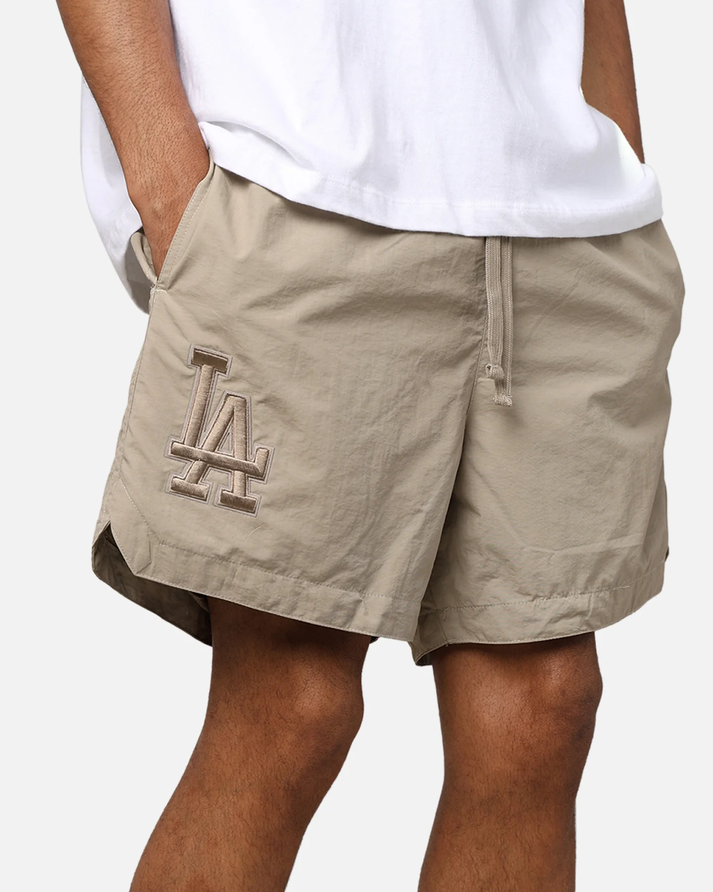 Pro Standard Los Angeles Dodgers Neutral 2.0 Shorts Taupe - Image 5