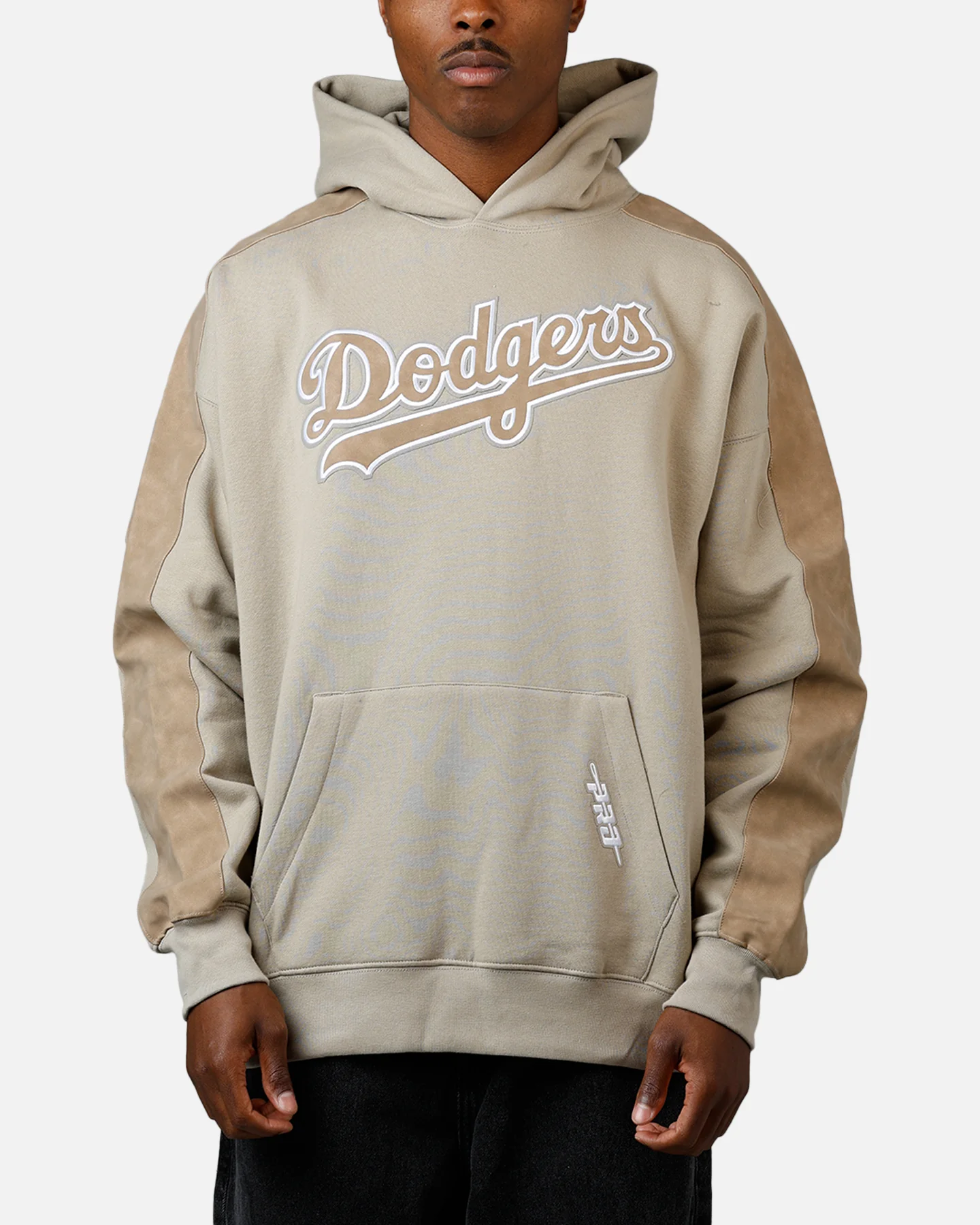 Pro Standard Los Angeles Dodgers Panel Hoodie Tan