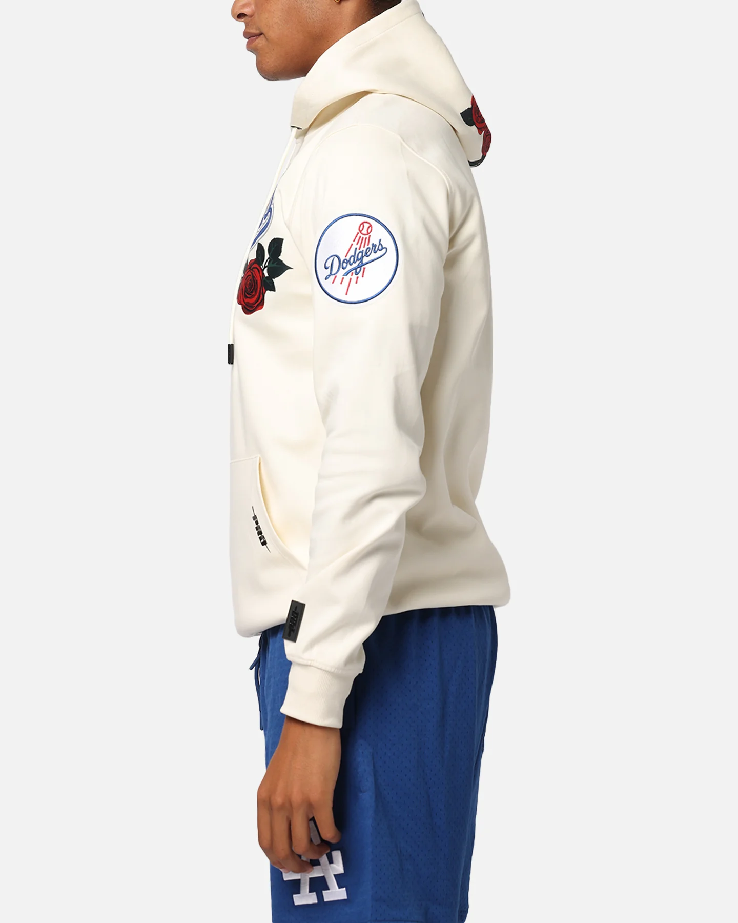 Pro Standard Los Angeles Dodgers Roses Pullover Hoodie Eggshell - Image 5