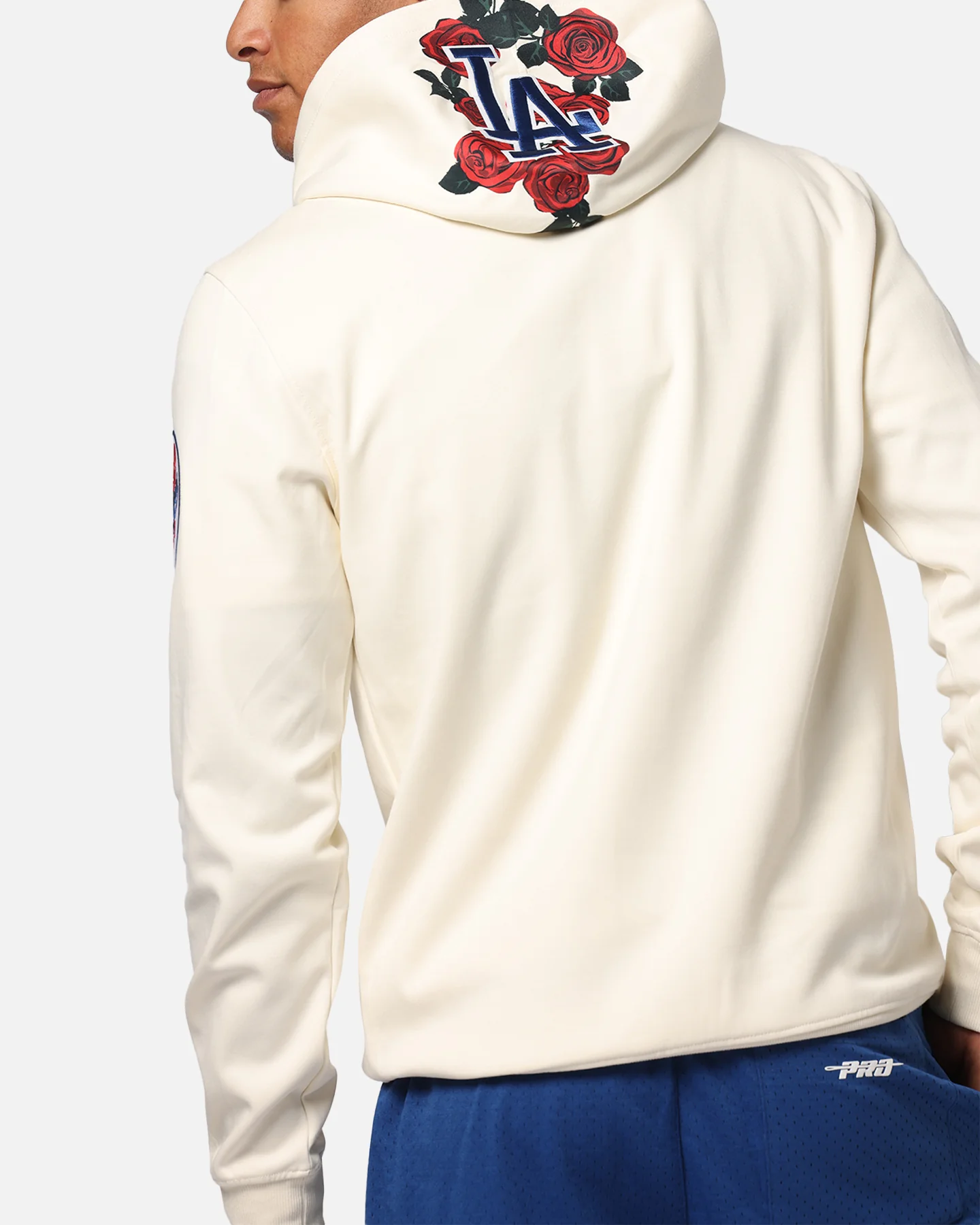 Pro Standard Los Angeles Dodgers Roses Pullover Hoodie Eggshell - Image 7