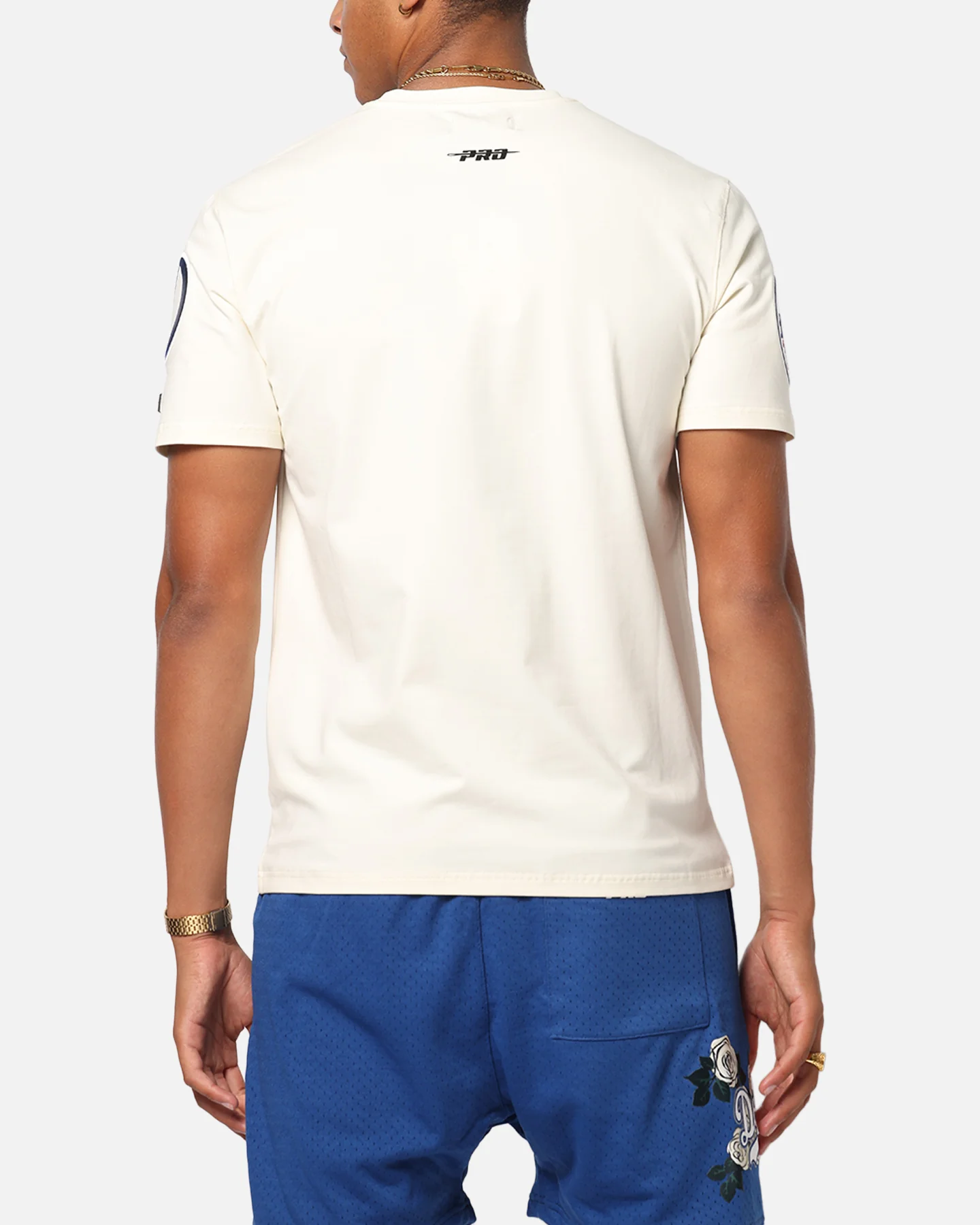 Pro Standard Los Angeles Dodgers Roses T-Shirt Eggshell - Image 3
