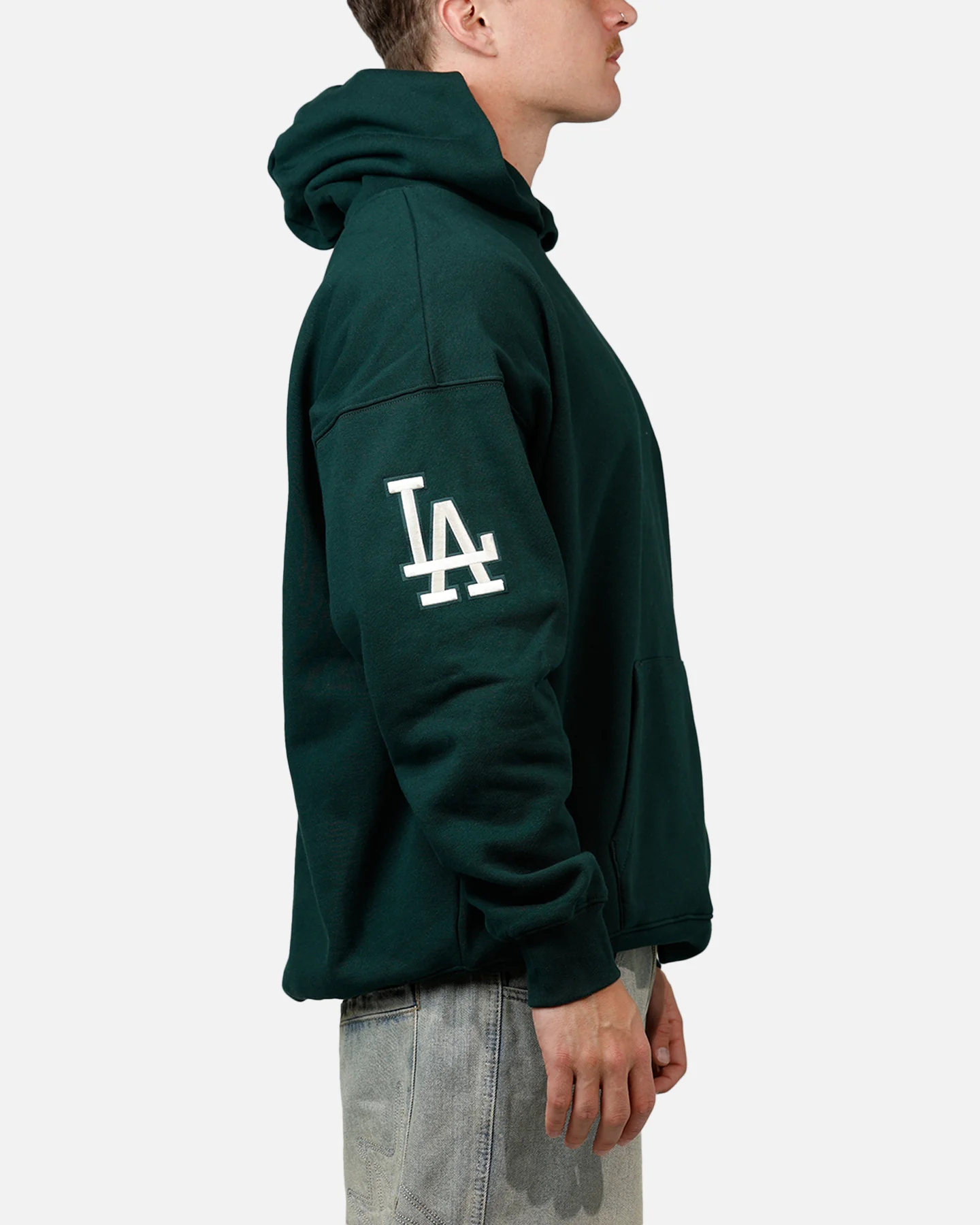 Pro Standard Los Angeles Dodgers Tapestry 2.0 Hoodie Dark Green - Image 4