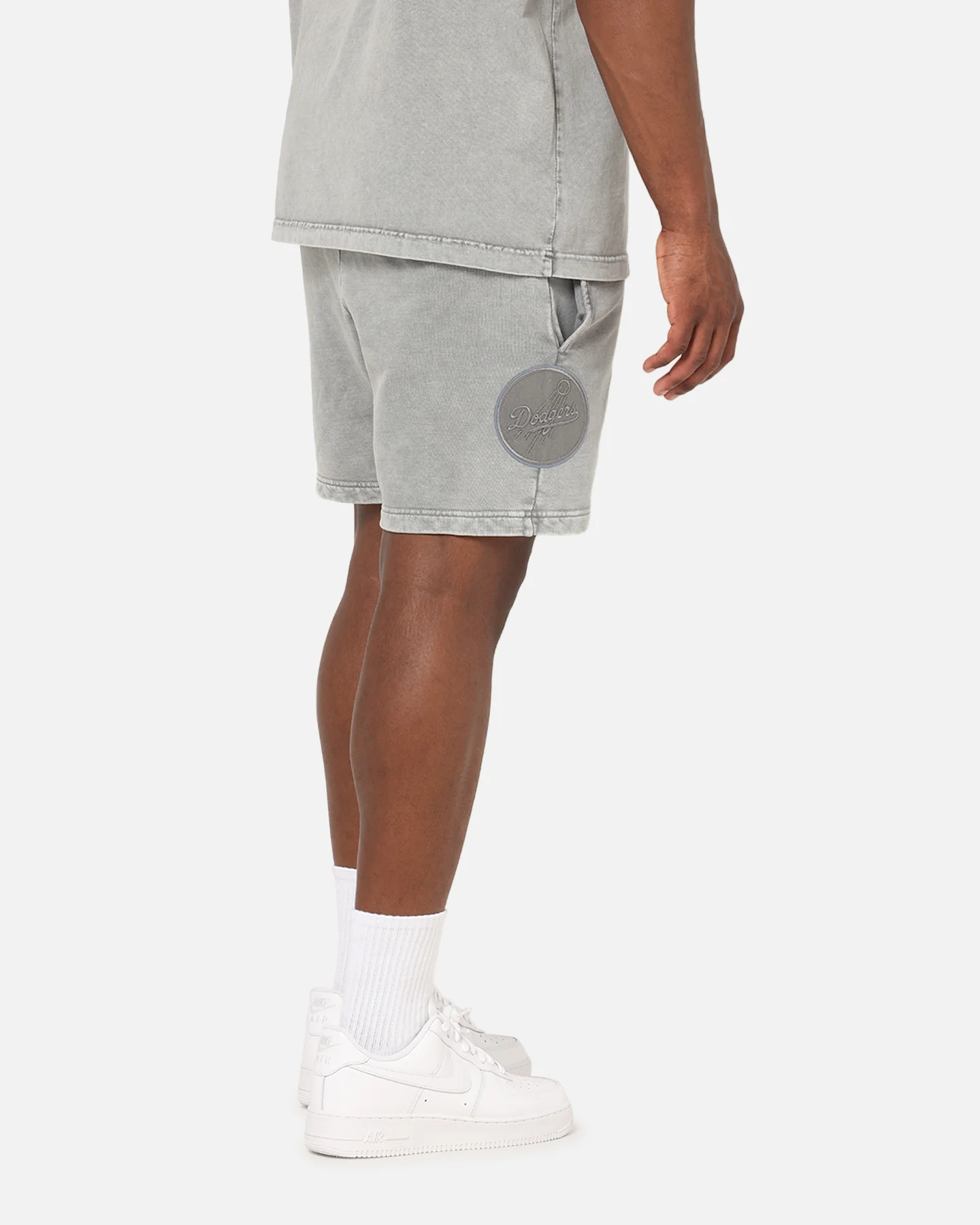 Pro Standard Los Angeles Dodgers Washed Classic Shorts Washed Grey - Image 6