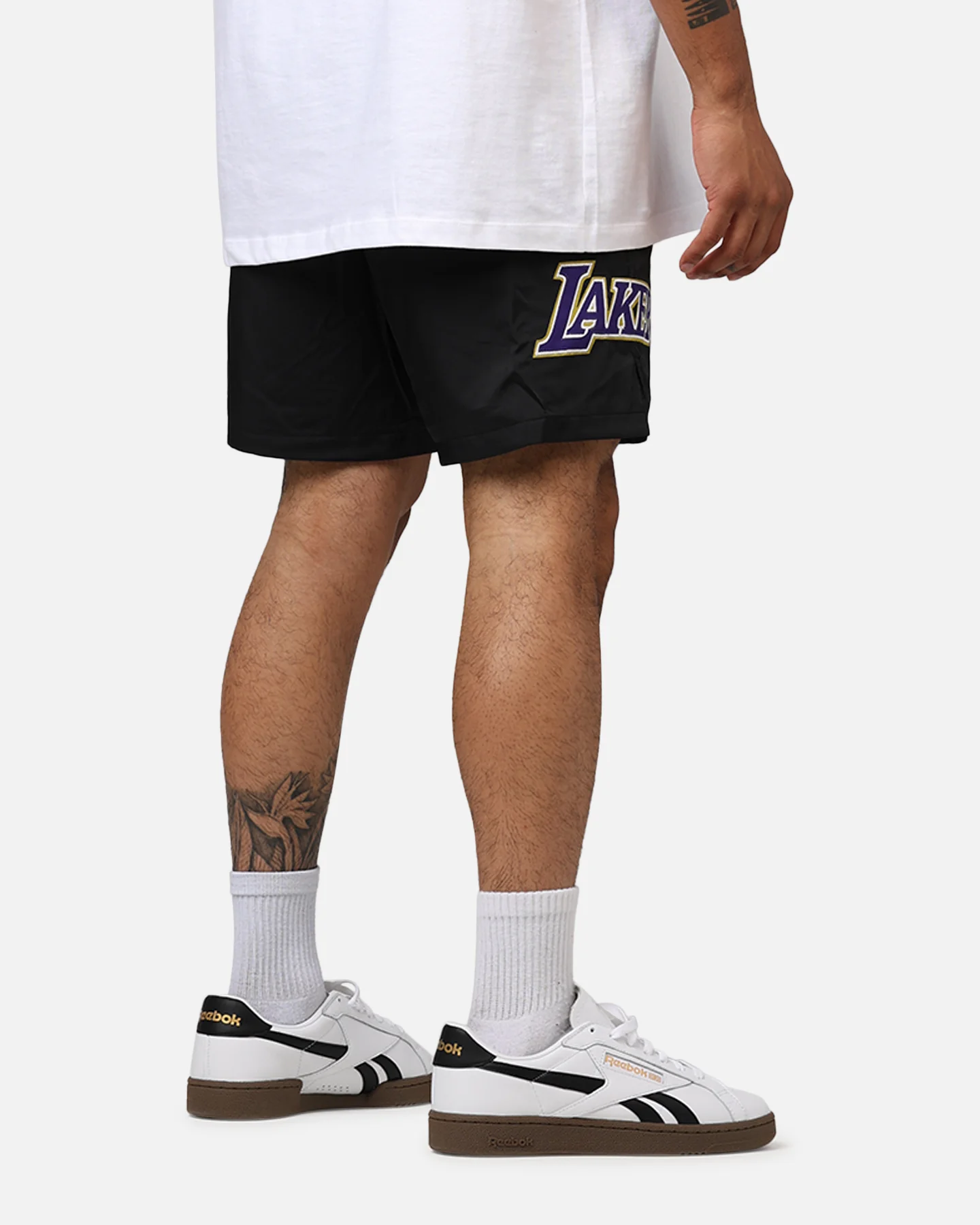 Pro Standard Los Angeles Lakers Classic Woven Shorts Black - Image 3