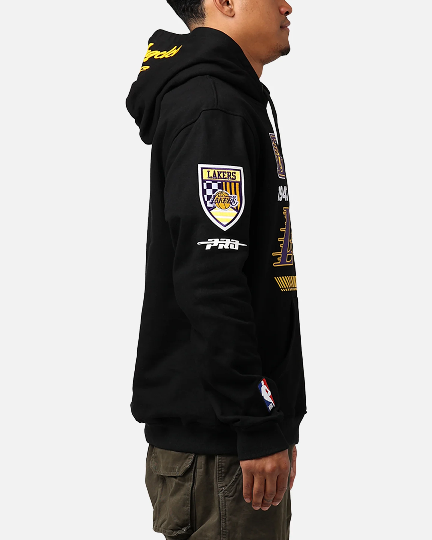 Pro Standard Los Angeles Lakers Fast Lane Hoodie Black - Image 4