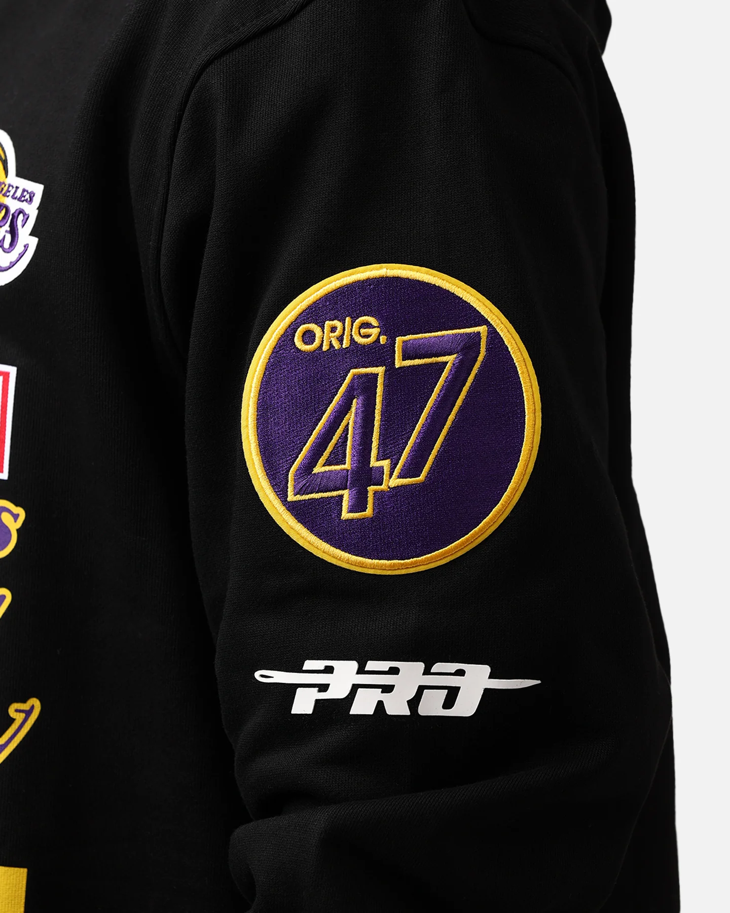 Pro Standard Los Angeles Lakers Fast Lane Hoodie Black - Image 8