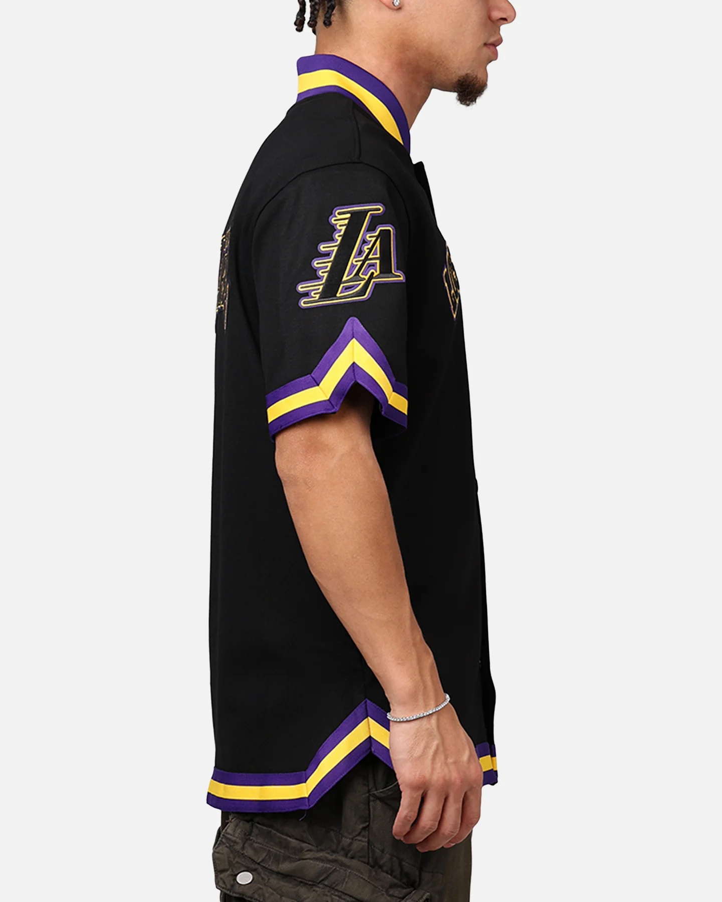 Pro Standard Los Angeles Lakers Warm Up Shirt Black - Image 4