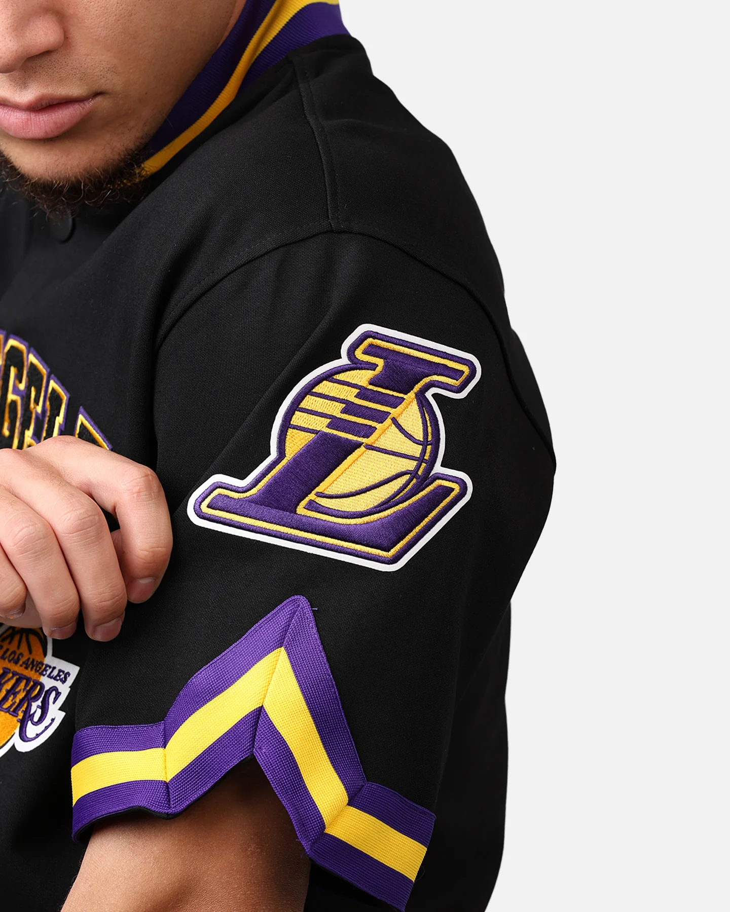 Pro Standard Los Angeles Lakers Warm Up Shirt Black - Image 7