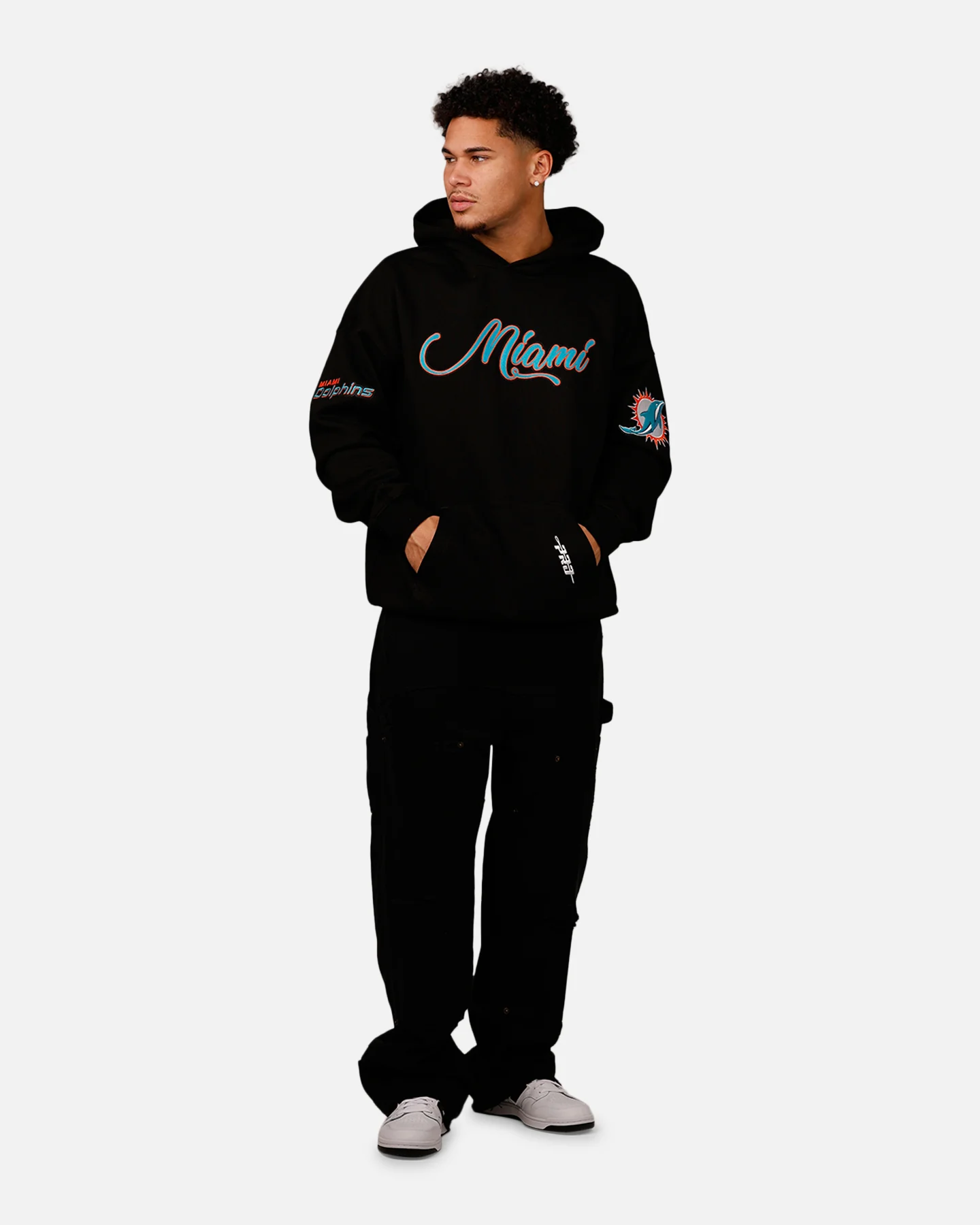 Pro Standard Miami Dolphins City Hoodie Black - Image 3