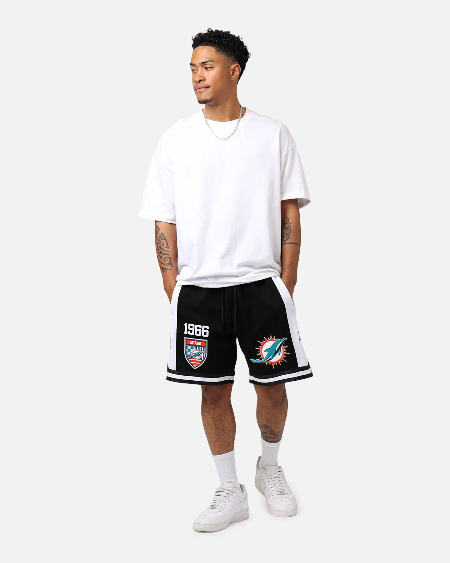Pro Standard Miami Dolphins Fast Lane Dark 2.0 Shorts Black - Image 2