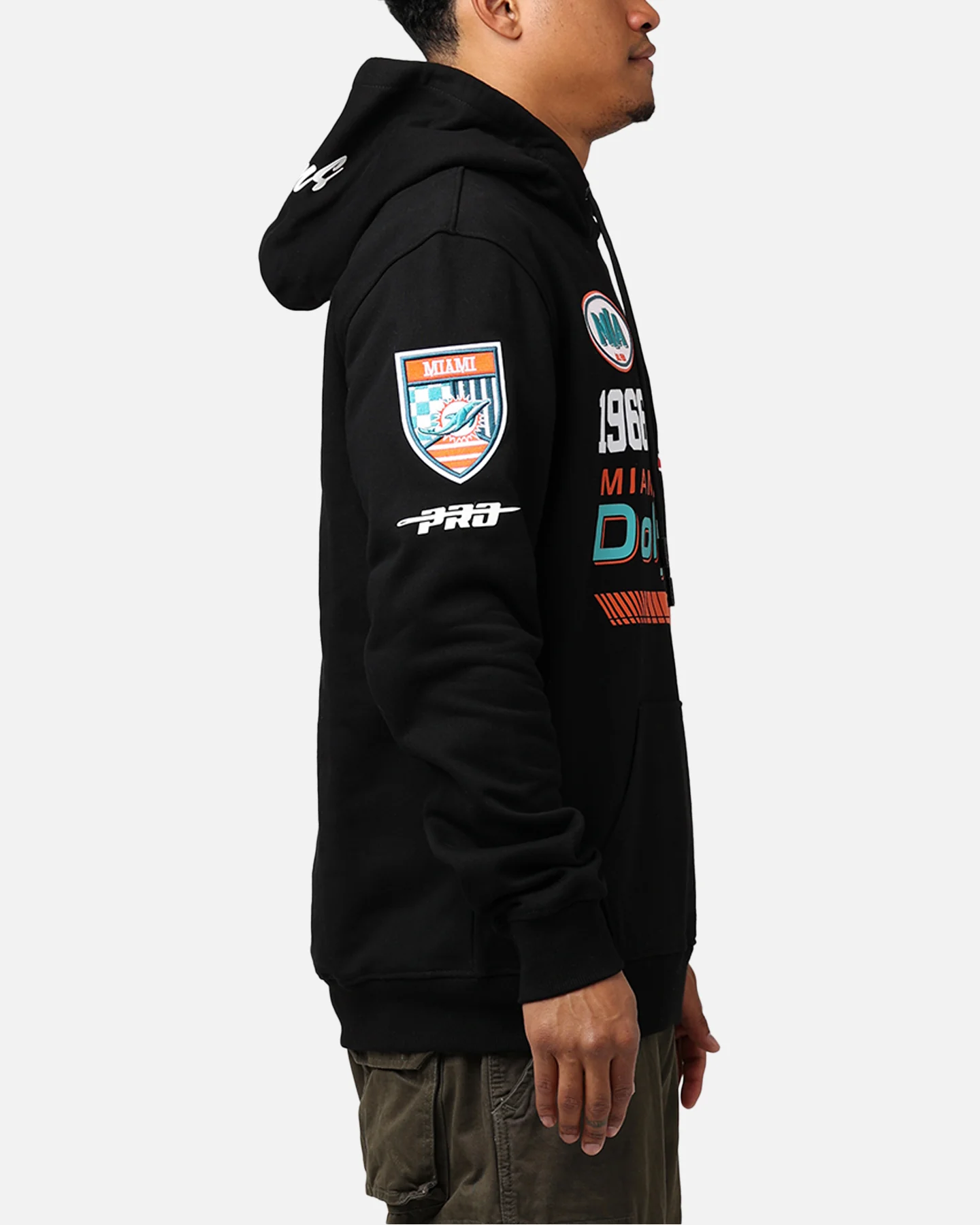 Pro Standard Miami Dolphins Fast Lane Hoodie Black - Image 4