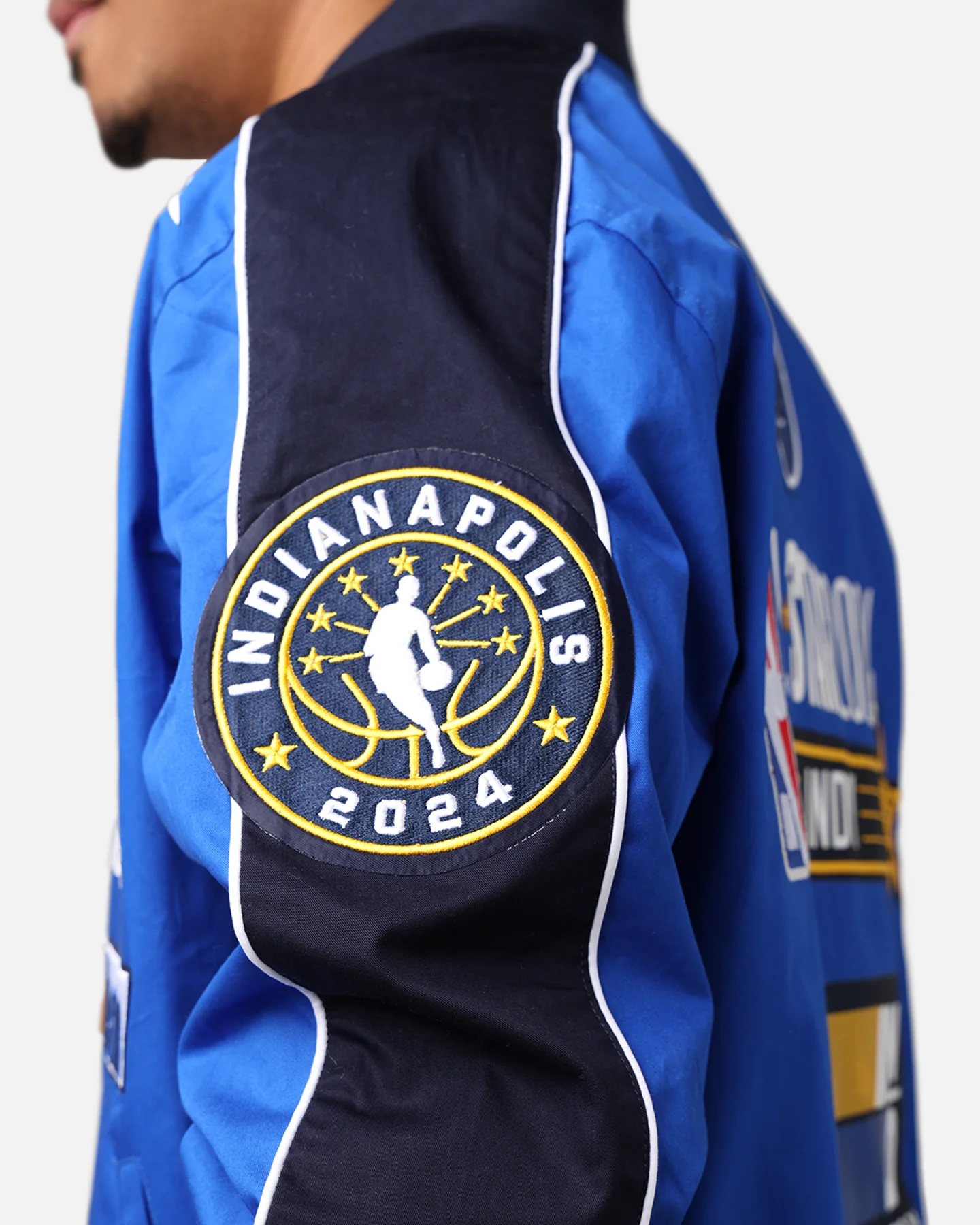 Pro Standard NBA All Star Game 2024 Twill Jacket Midnight Navy - Image 9