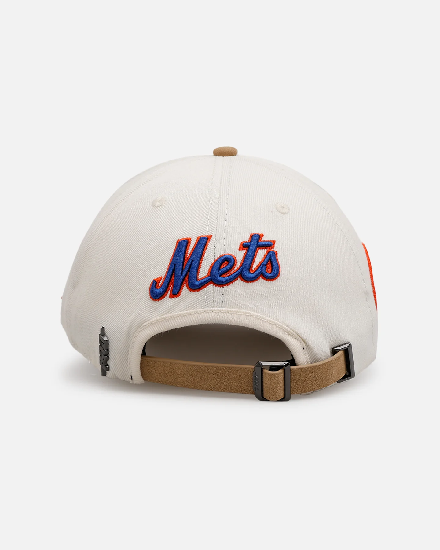 Pro Standard New York Mets 'Signature Suede' Pro Pinch Strapback Eggshell - Image 3