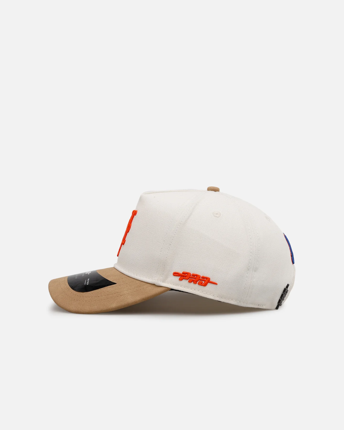 Pro Standard New York Mets 'Signature Suede' Pro Pinch Strapback Eggshell - Image 5