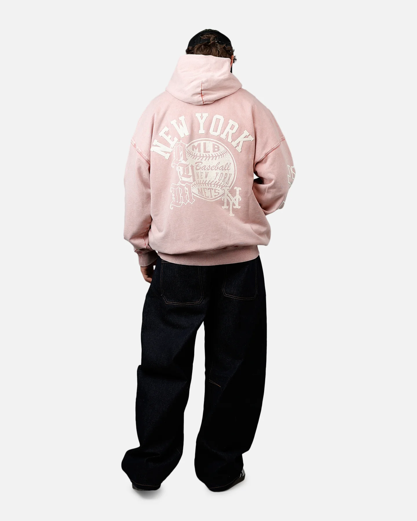 Pro Standard New York Mets Street Team Hoodie Pink - Image 6