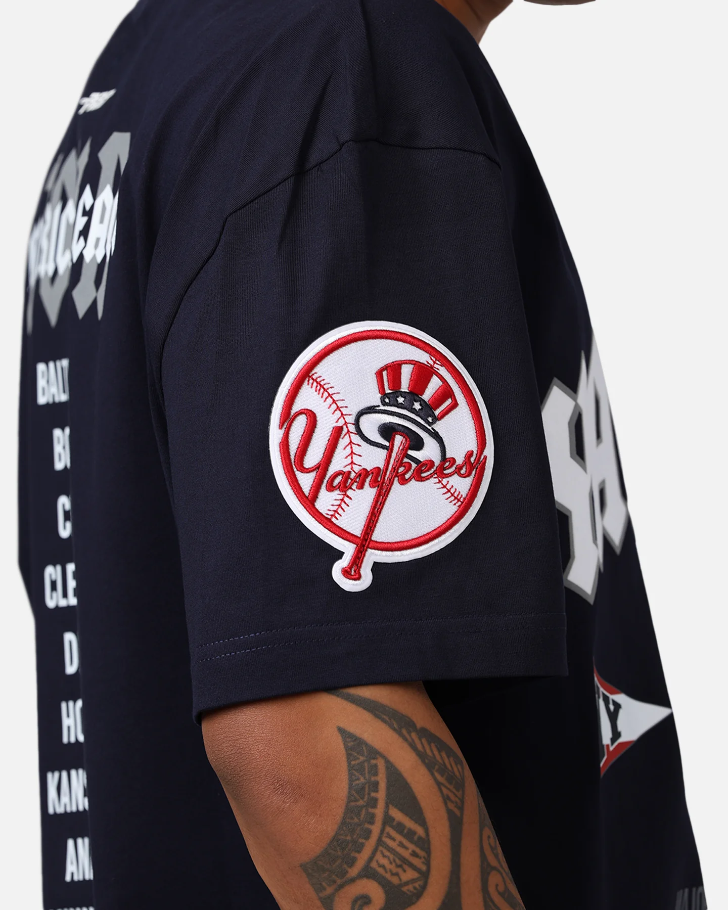 Pro Standard New York Yankees City Tour CJ Drop T-Shirt Midnight Navy - Image 7