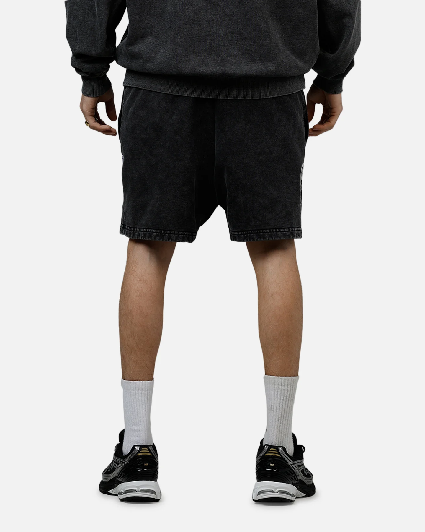 Pro Standard New York Yankees Raffia Shorts Black Acidwash - Image 5