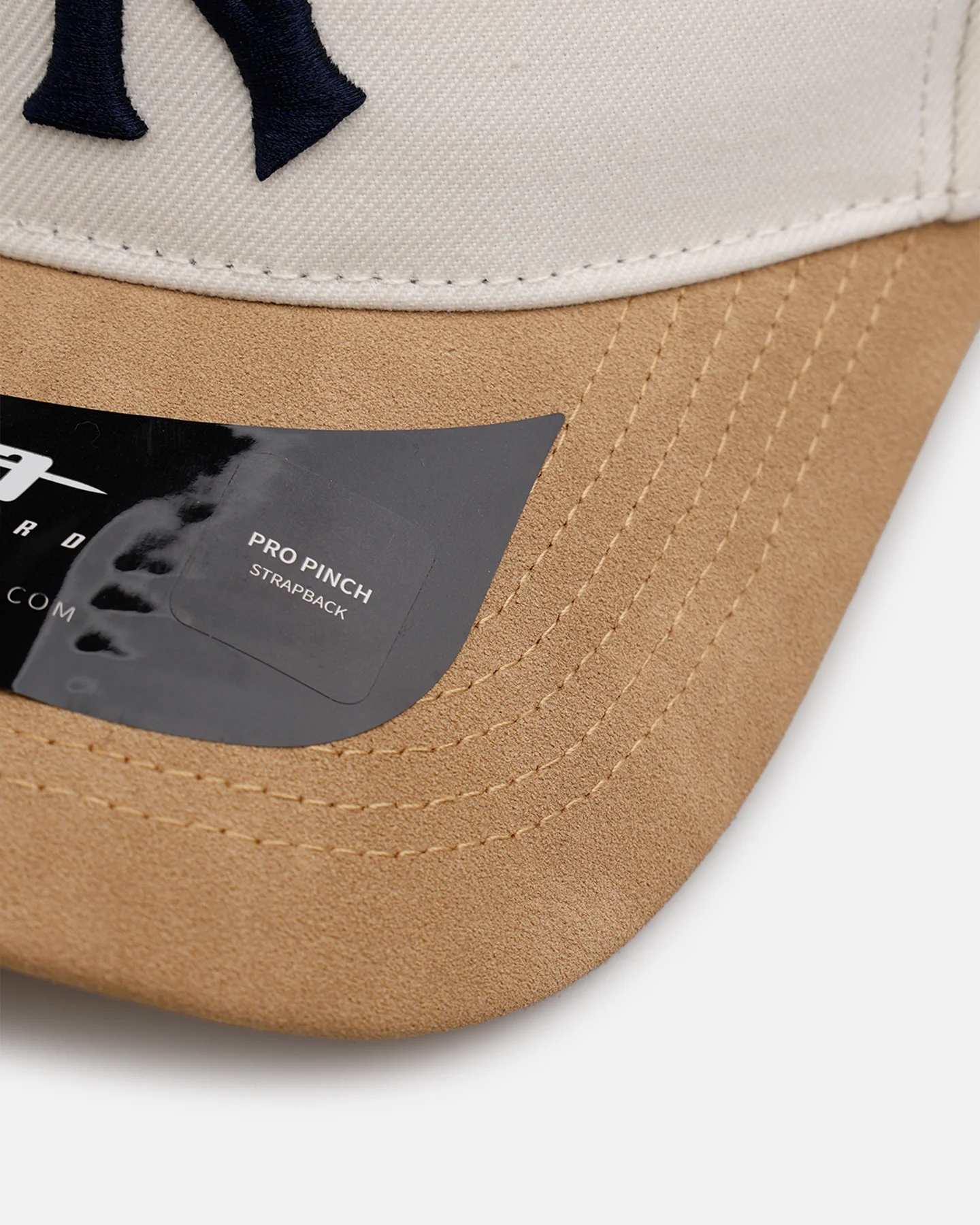 Pro Standard New York Yankees 'Signature Suede' Pro Pinch Strapback Eggshell - Image 2