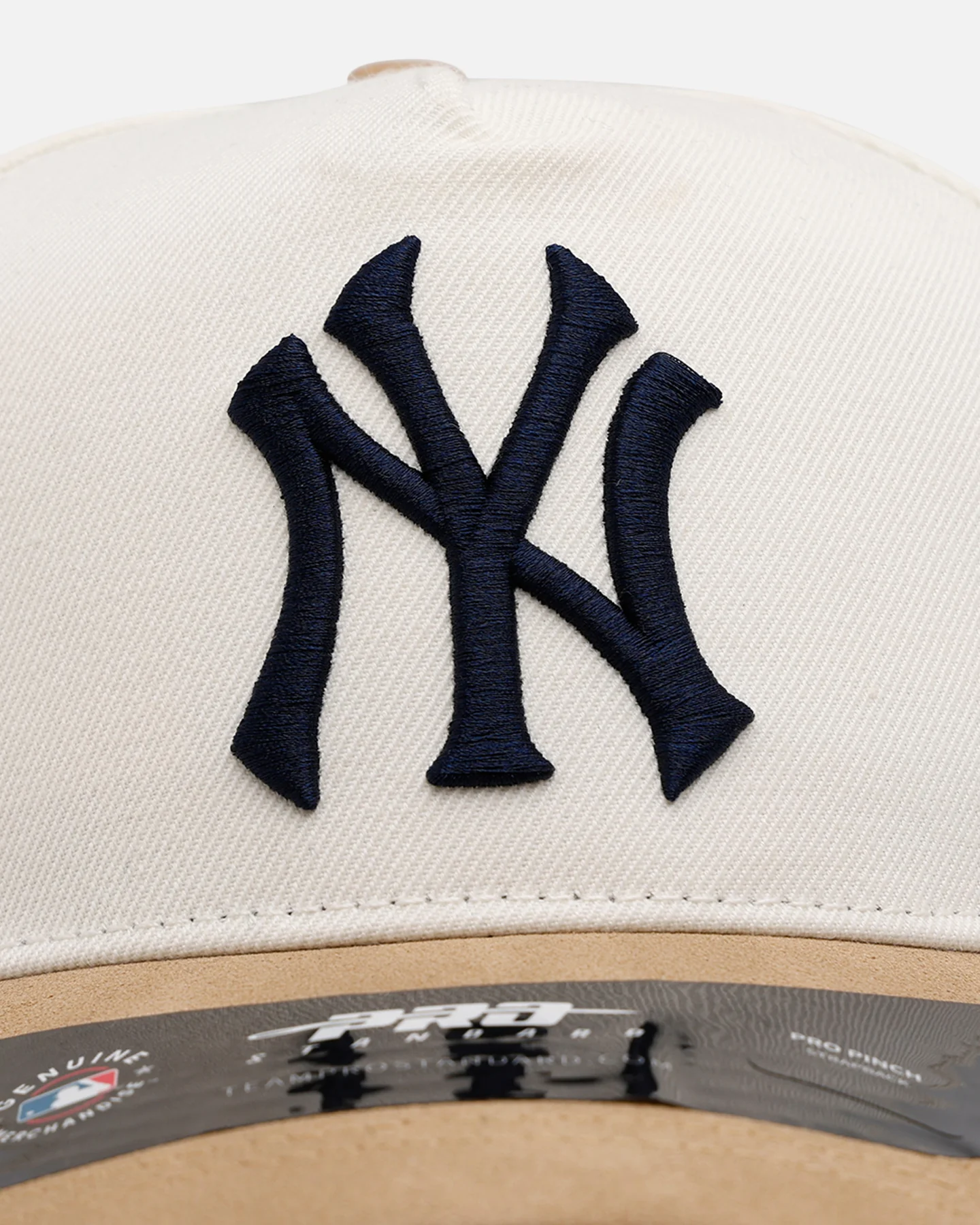 Pro Standard New York Yankees 'Signature Suede' Pro Pinch Strapback Eggshell - Image 6