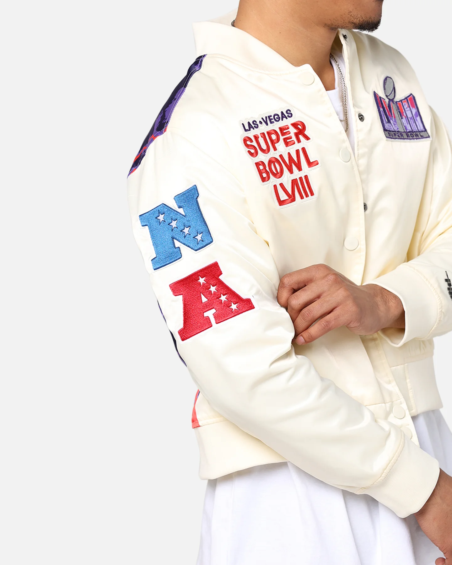 Pro Standard NFL Super Bowl LVIII Sublimated Jacket Eggshell - Image 12