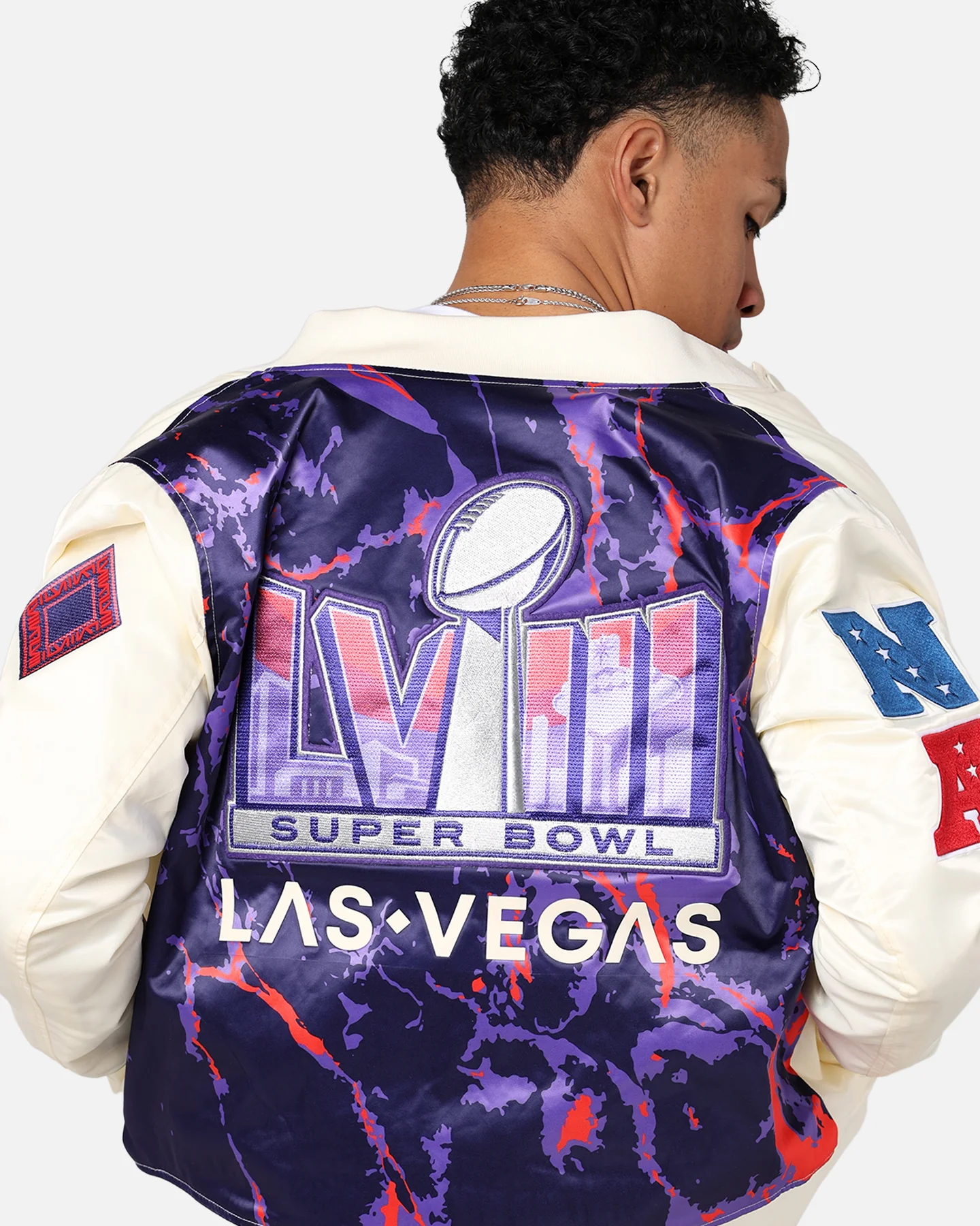 Pro Standard NFL Super Bowl LVIII Sublimated Jacket Eggshell - Image 13