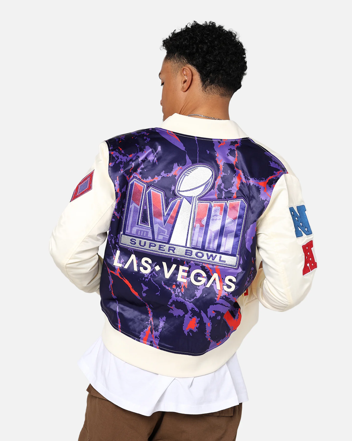 Pro Standard NFL Super Bowl LVIII Sublimated Jacket Eggshell - Image 2