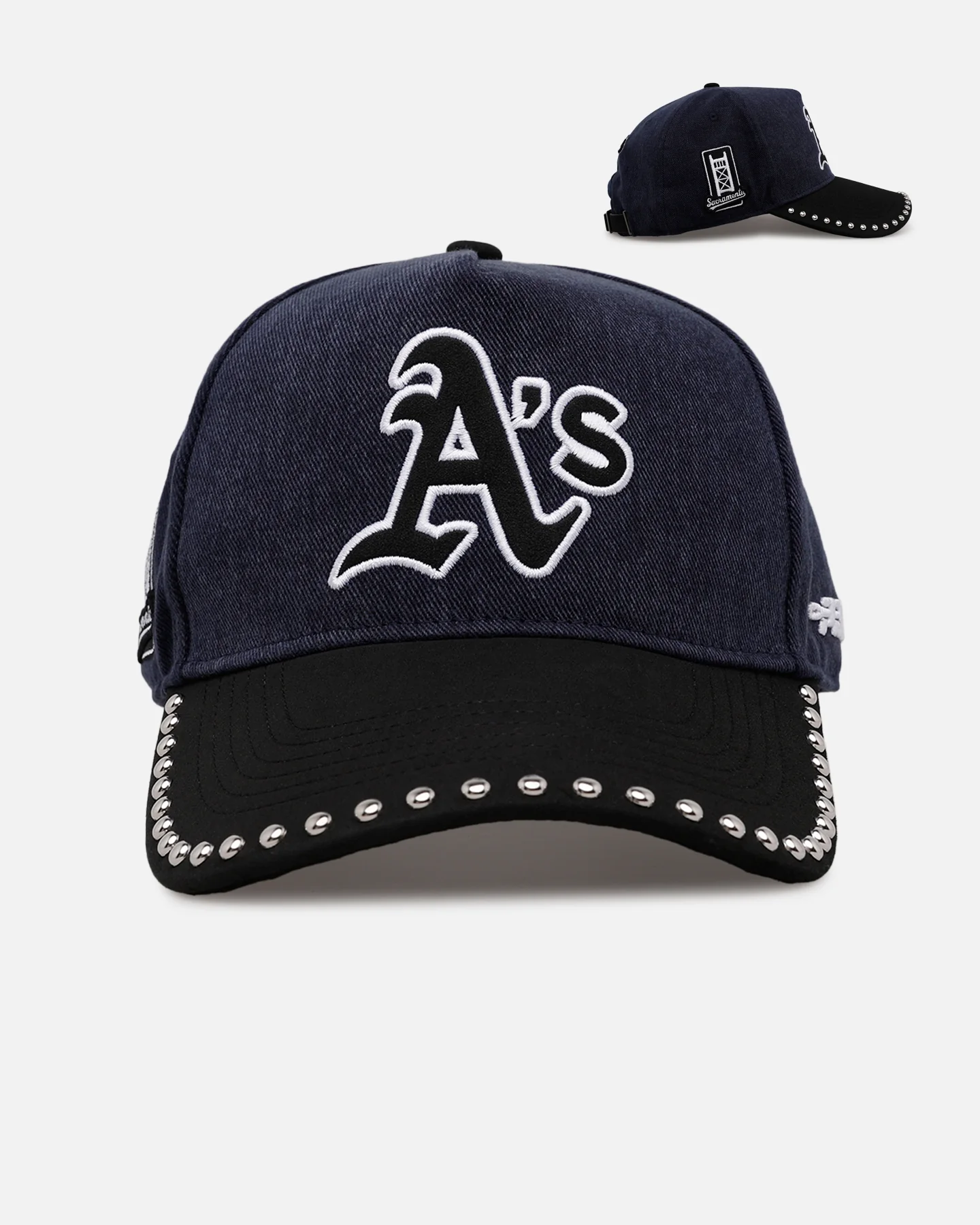 Pro Standard Oakland Athletics 'Polished Hardware' Pro Pinch Strapback Navy