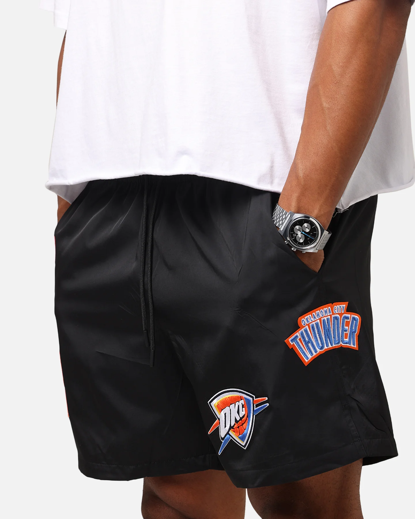 Pro Standard Oklahoma City Thunder Classic Woven Shorts Black - Image 3