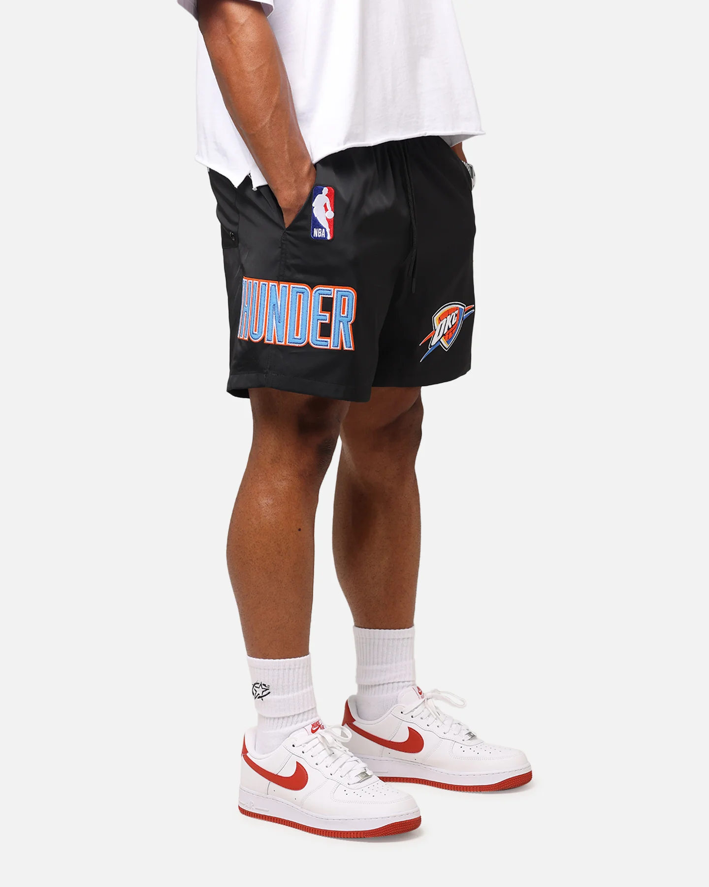 Pro Standard Oklahoma City Thunder Classic Woven Shorts Black - Image 5