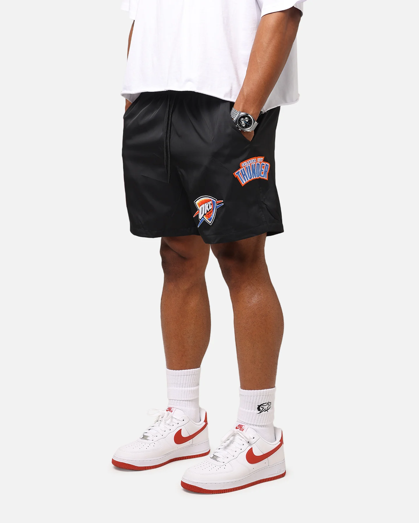 Pro Standard Oklahoma City Thunder Classic Woven Shorts Black - Image 6