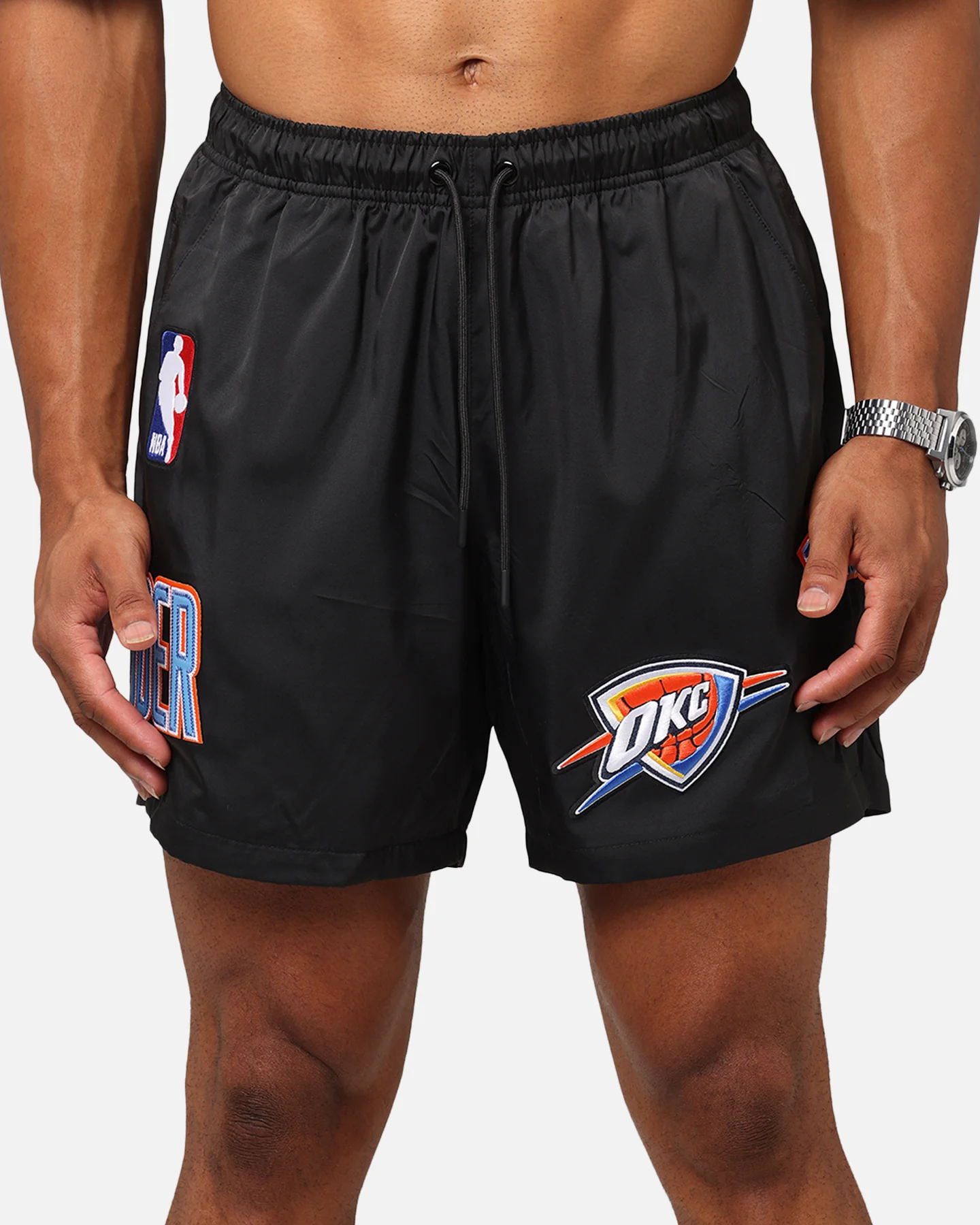 Pro Standard Oklahoma City Thunder Classic Woven Shorts Black - Image 7