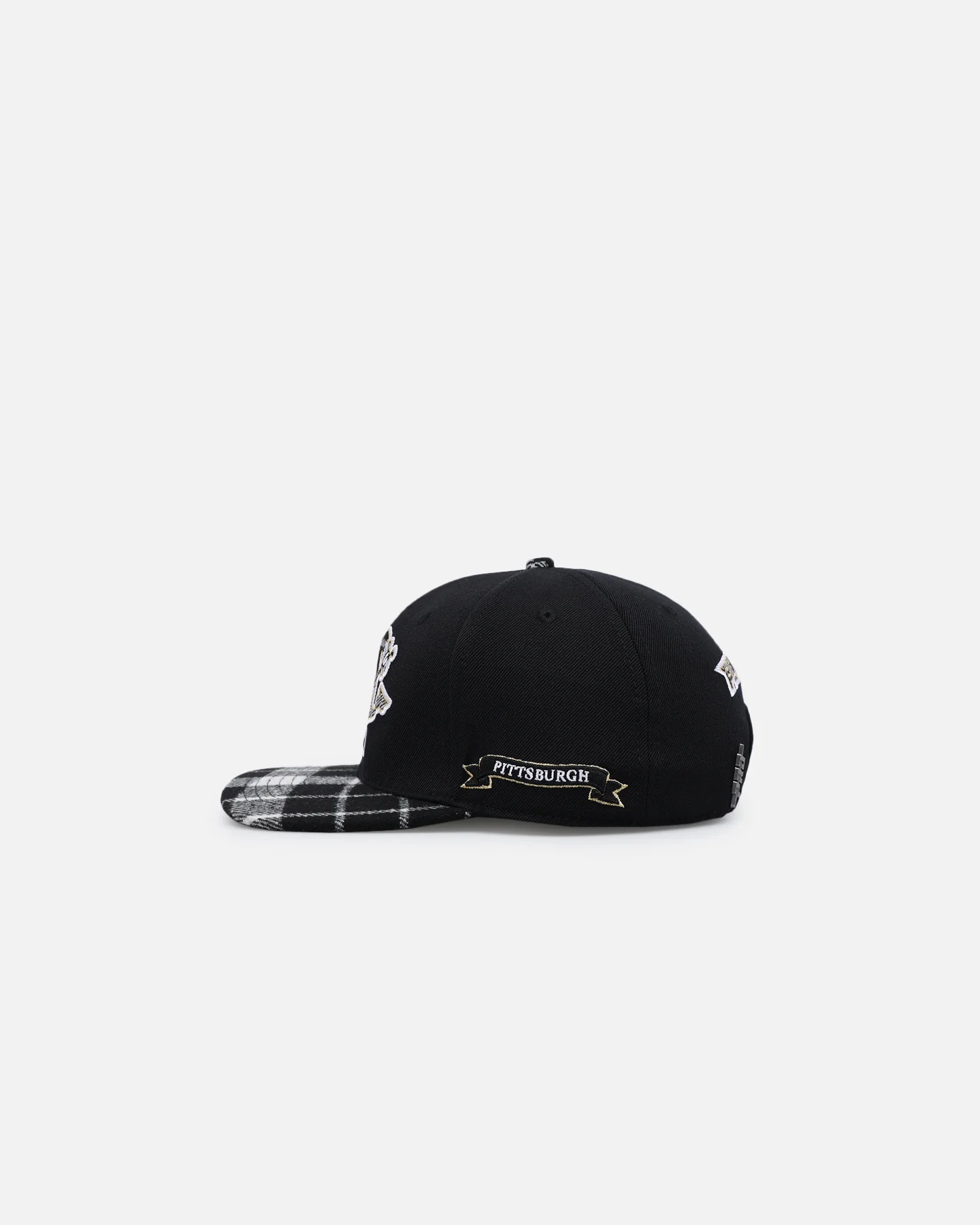 Pro Standard Pittsburgh Penguins Pro Prep Plaid Snapback Black - Image 4