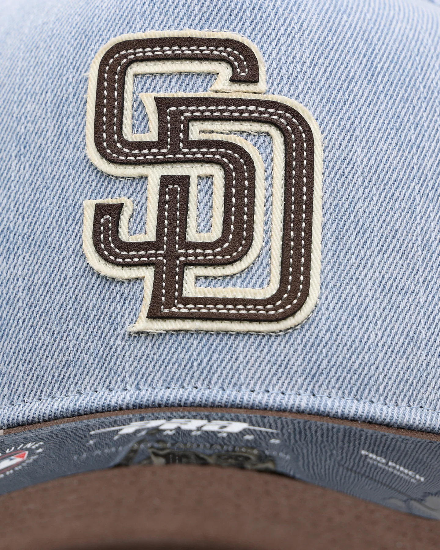 Pro Standard San Diego Padres 'Denim Suede' Pro Pinch Strapback Denim - Image 5