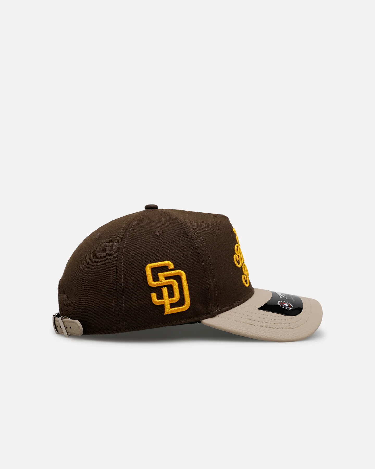 Pro Standard San Diego Padres 'Sovenir' Pinch Front Strapback Brown - Image 4