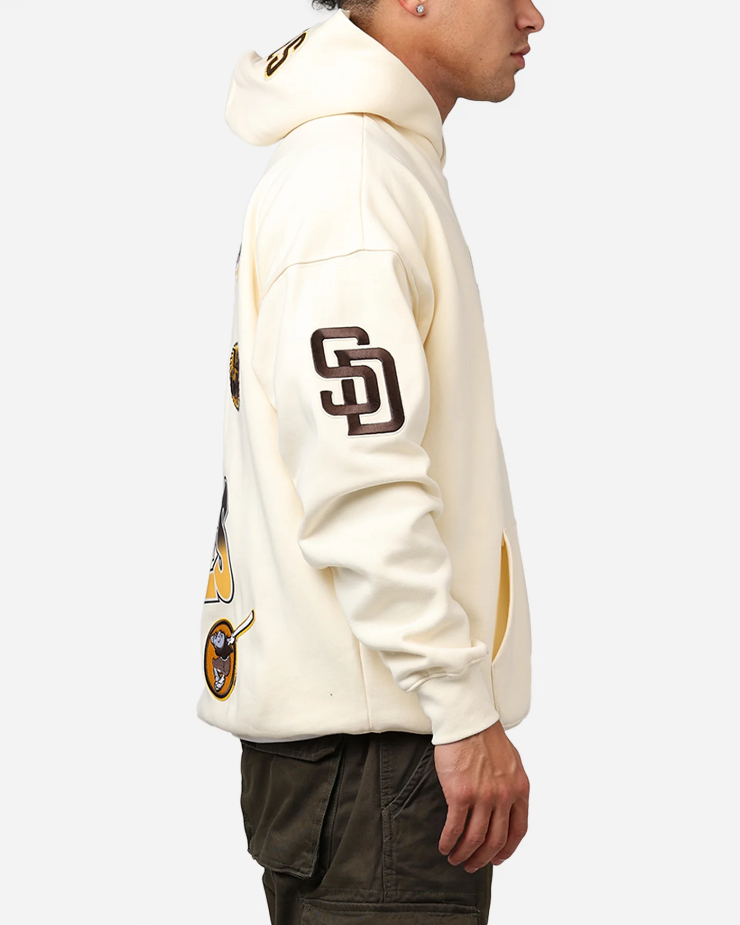Pro Standard San Diego Padres Turn It Up Hoodie Cream - Image 4