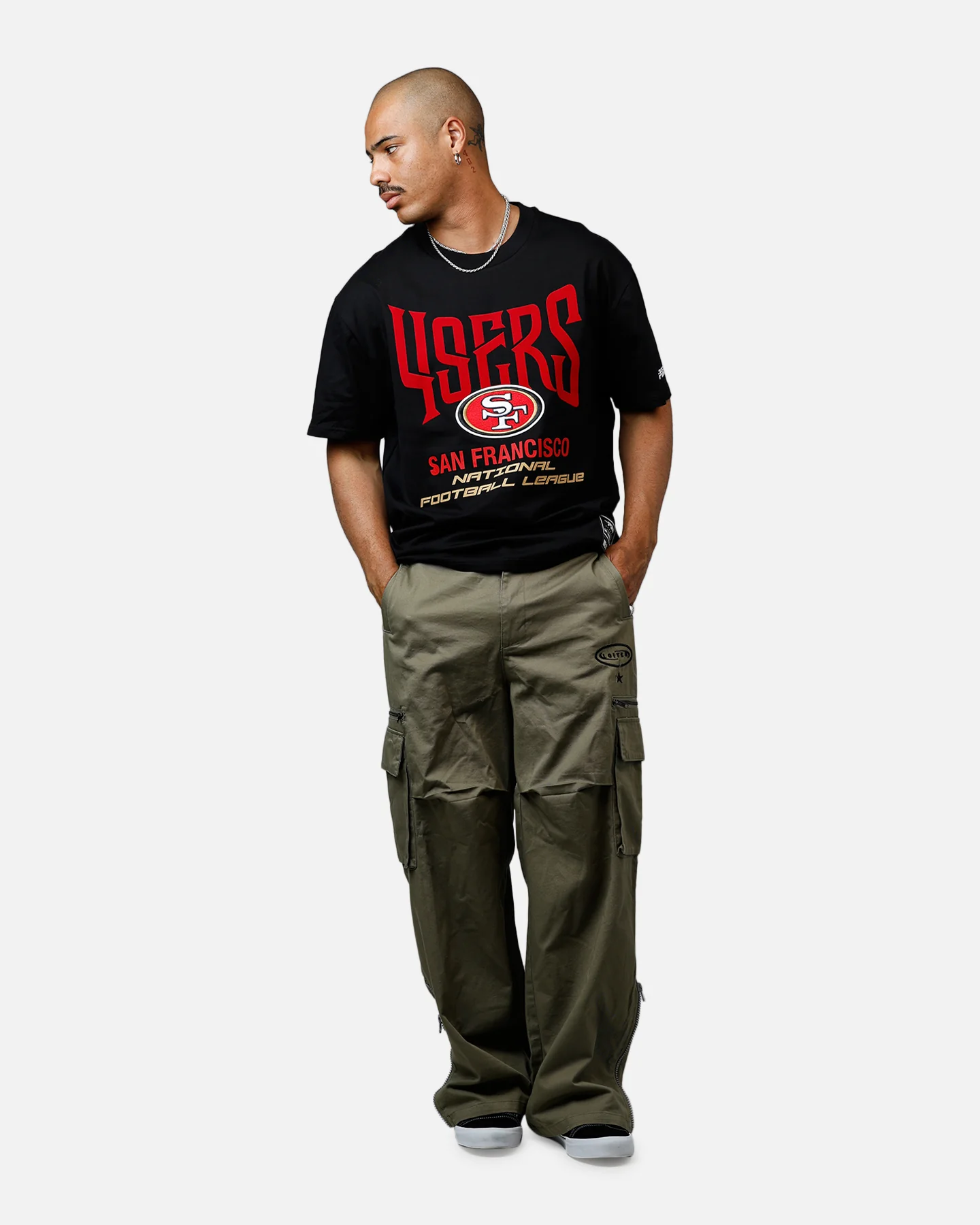 Pro Standard San Francisco 49ers City Tour 2.0 T-Shirt Black - Image 3