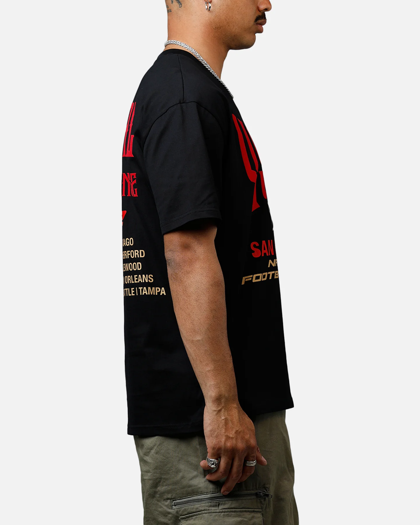 Pro Standard San Francisco 49ers City Tour 2.0 T-Shirt Black - Image 4