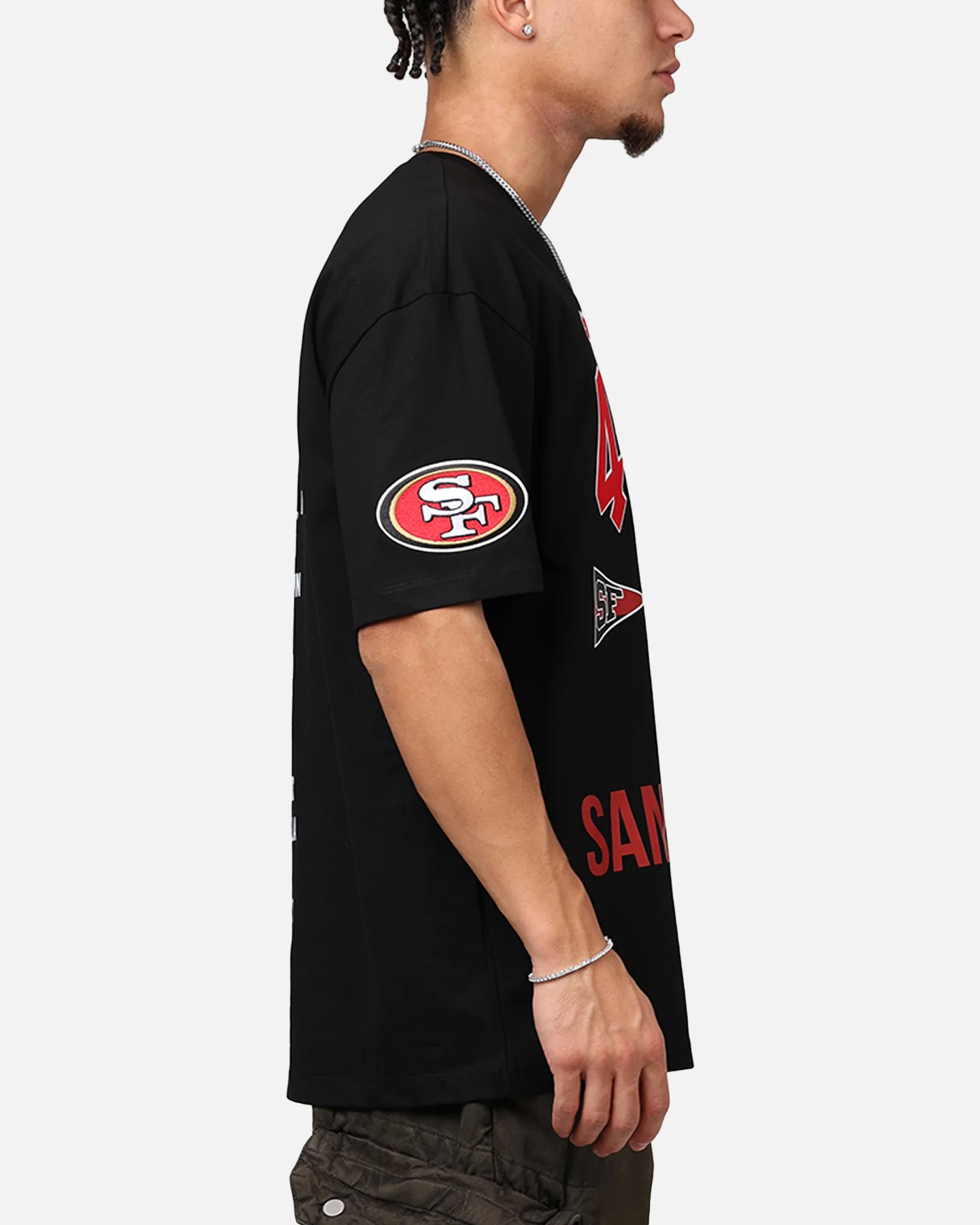 Pro Standard San Francisco 49ers City Tour CJ Drop T-Shirt Black - Image 4