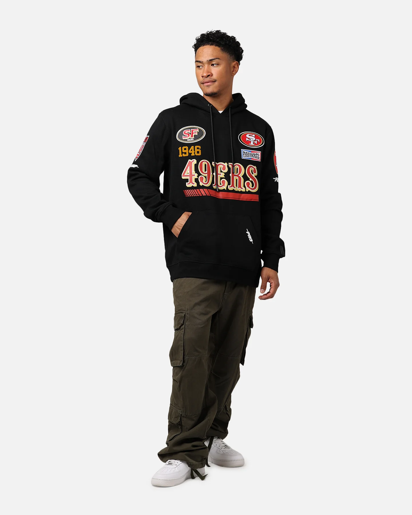 Pro Standard San Francisco 49ers Fast Lane Hoodie Black - Image 3