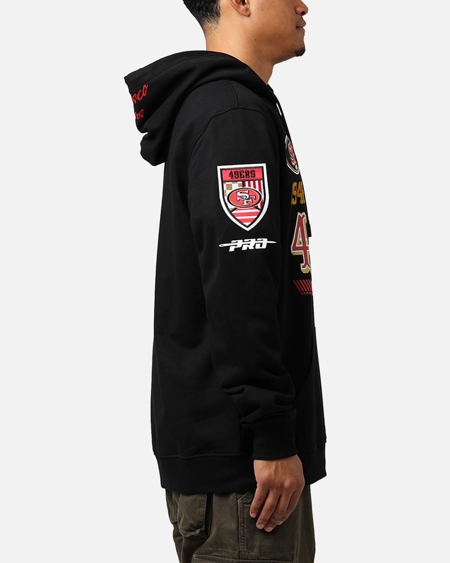 Pro Standard San Francisco 49ers Fast Lane Hoodie Black - Image 4