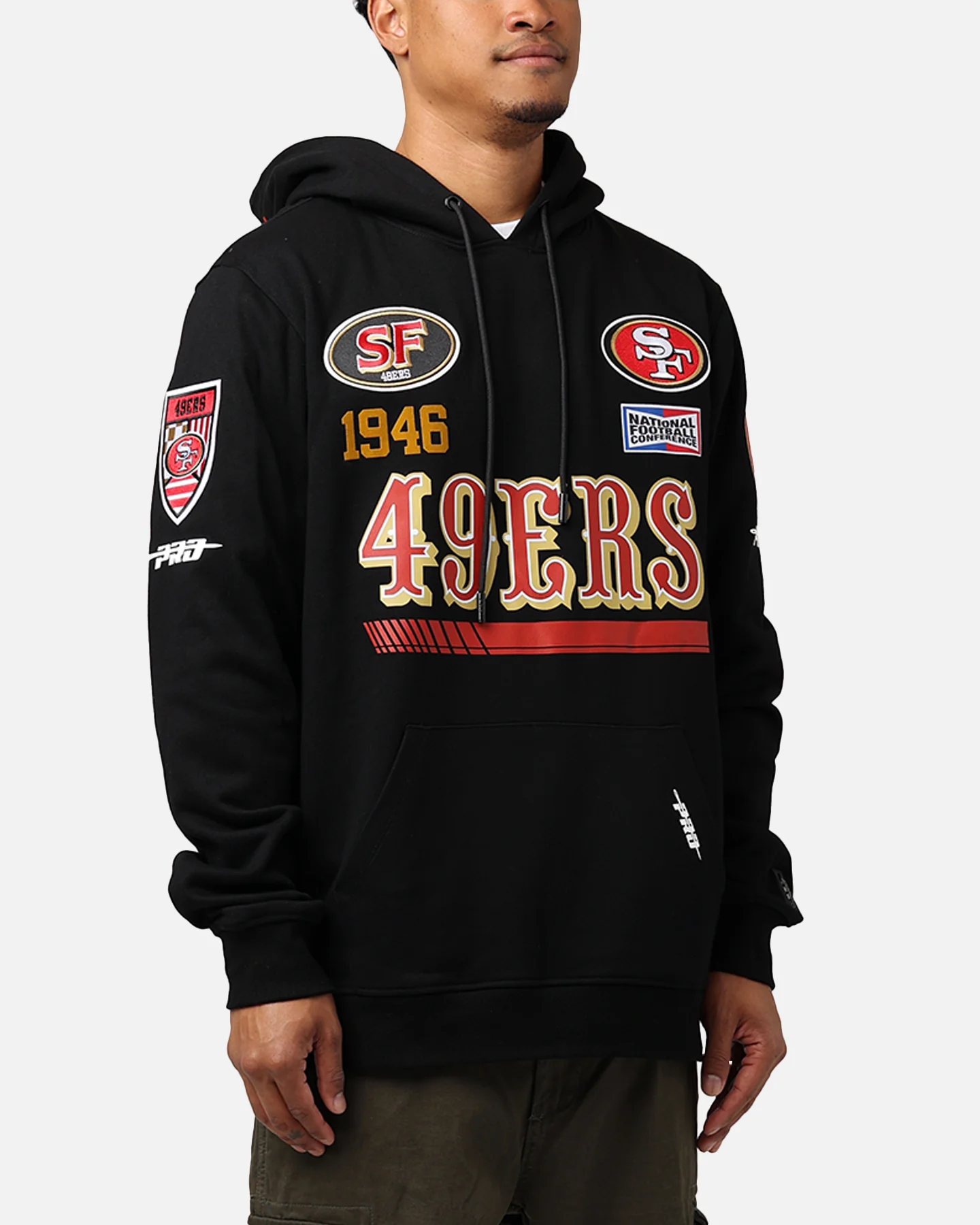 Pro Standard San Francisco 49ers Fast Lane Hoodie Black - Image 6