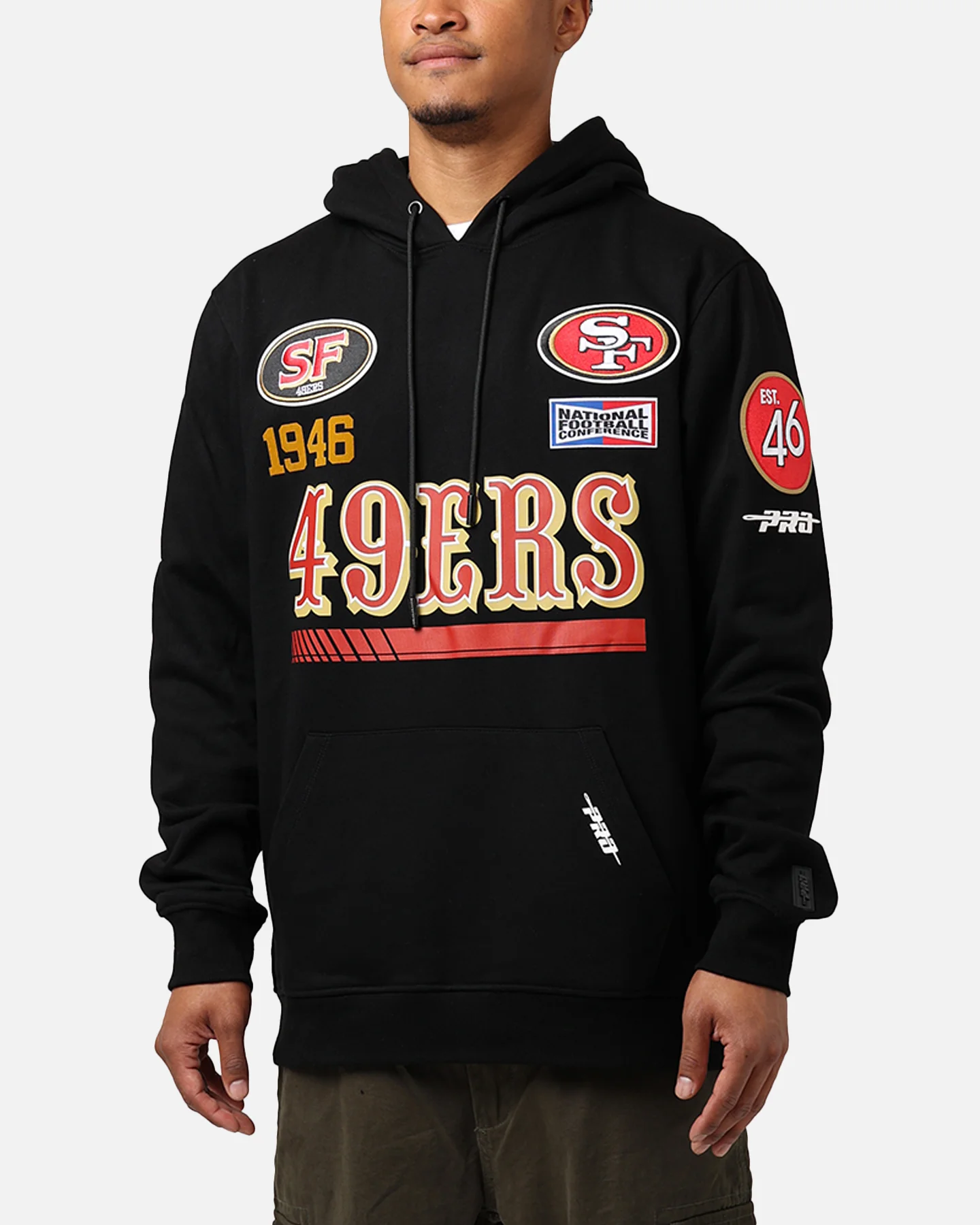 Pro Standard San Francisco 49ers Fast Lane Hoodie Black - Image 7