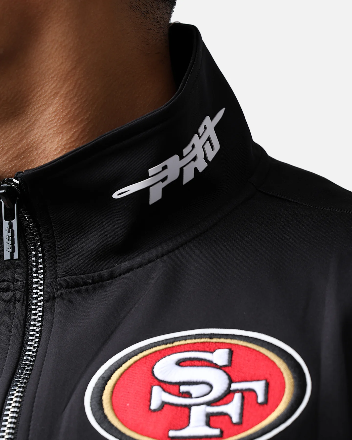 Pro Standard San Francisco 49ers Fast Lane Track Jacket Black/Red - Image 8