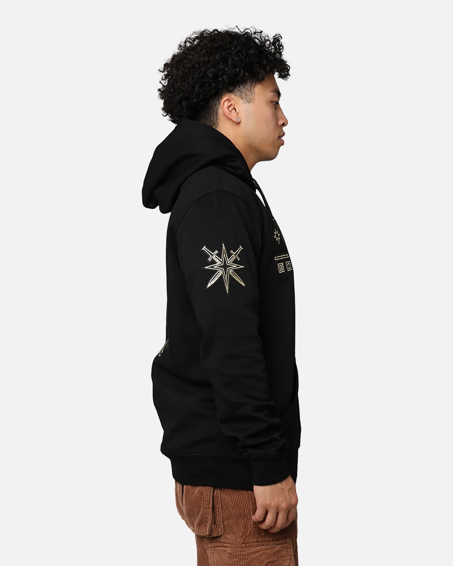 Pro Standard Vegas Golden Knights Black And White Hoodie Black - Image 6