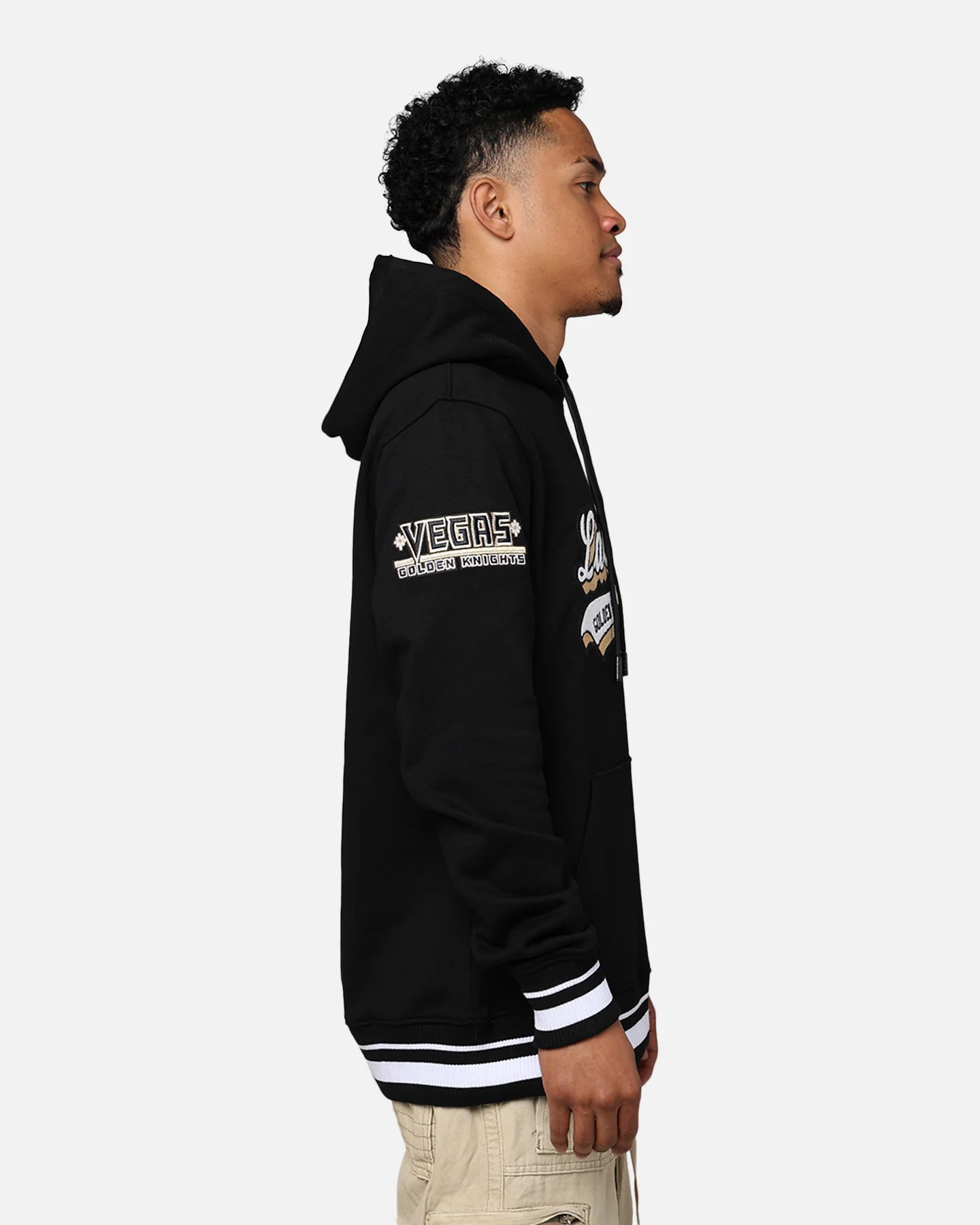Pro Standard Vegas Golden Knights Fleece Pullover Hoodie Black - Image 4