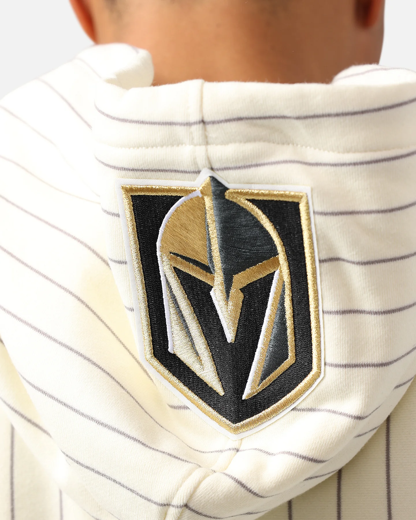 Pro Standard Vegas Golden Knights Pinstripe Hoodie Eggshell/Yellow - Image 10