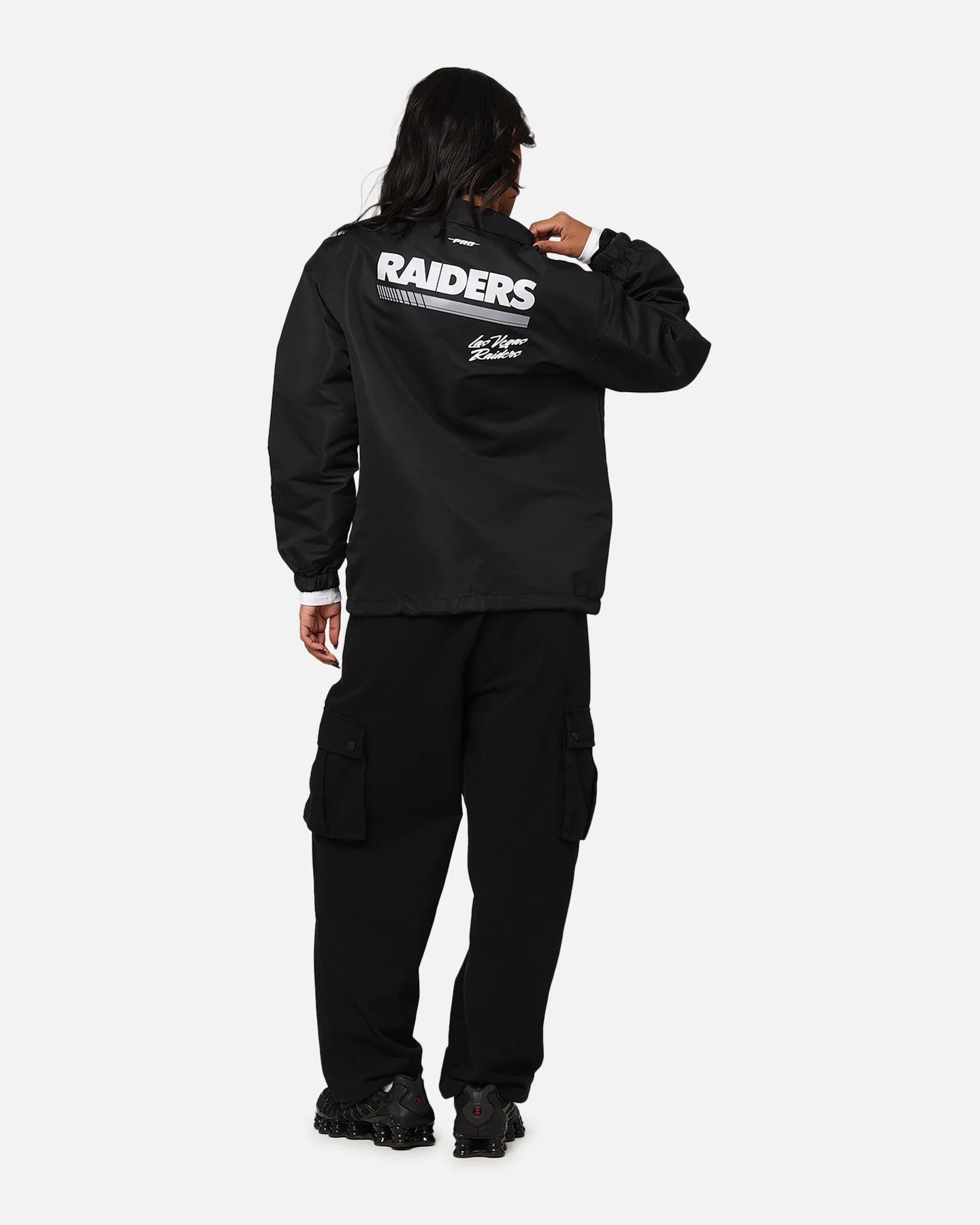 Pro Standard Women's Las Vegas Raiders Fast Lane Jacket Black - Image 4